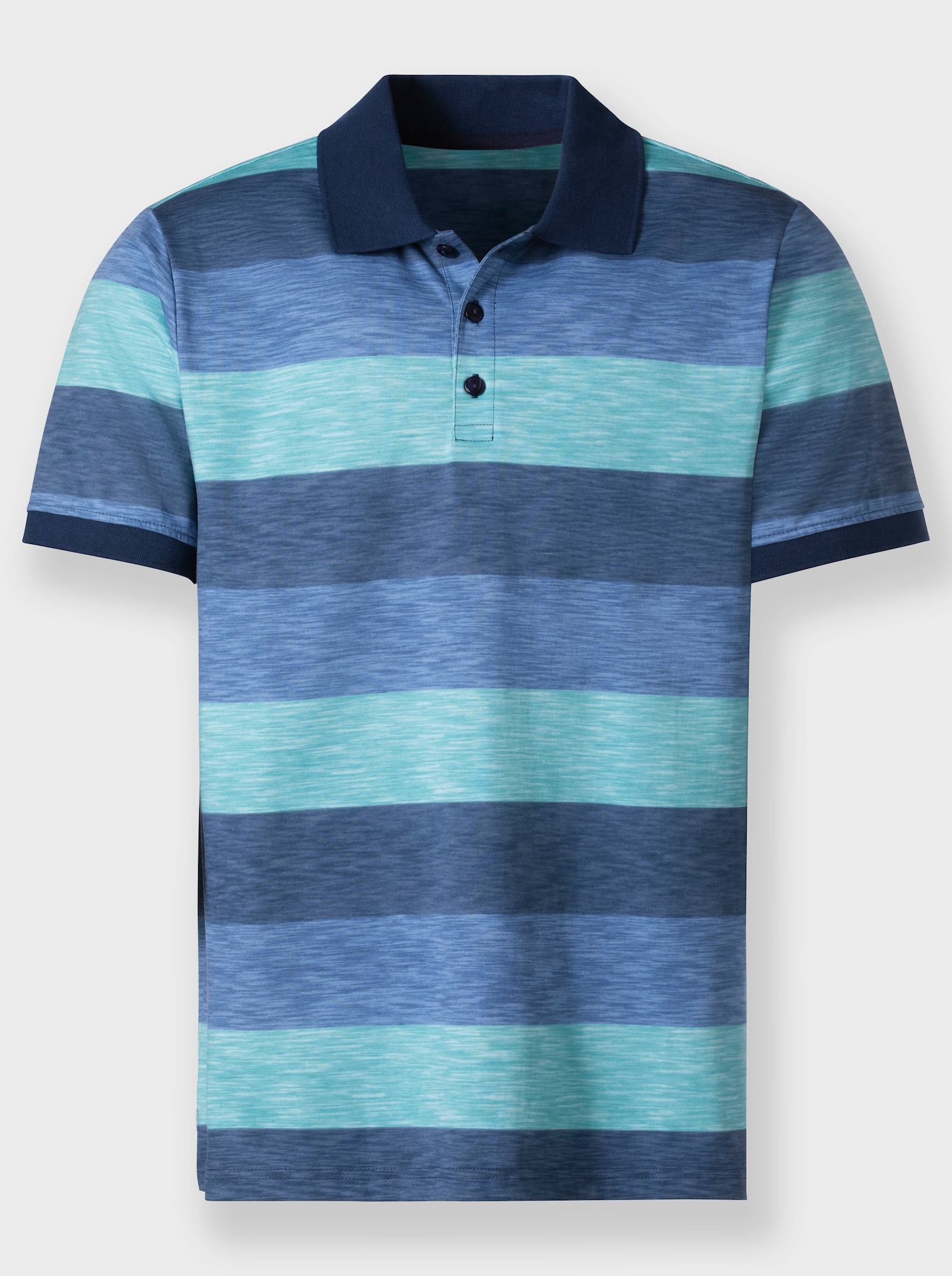 Catamaran Kurzarm-Poloshirt - dunkelblau-gestreift