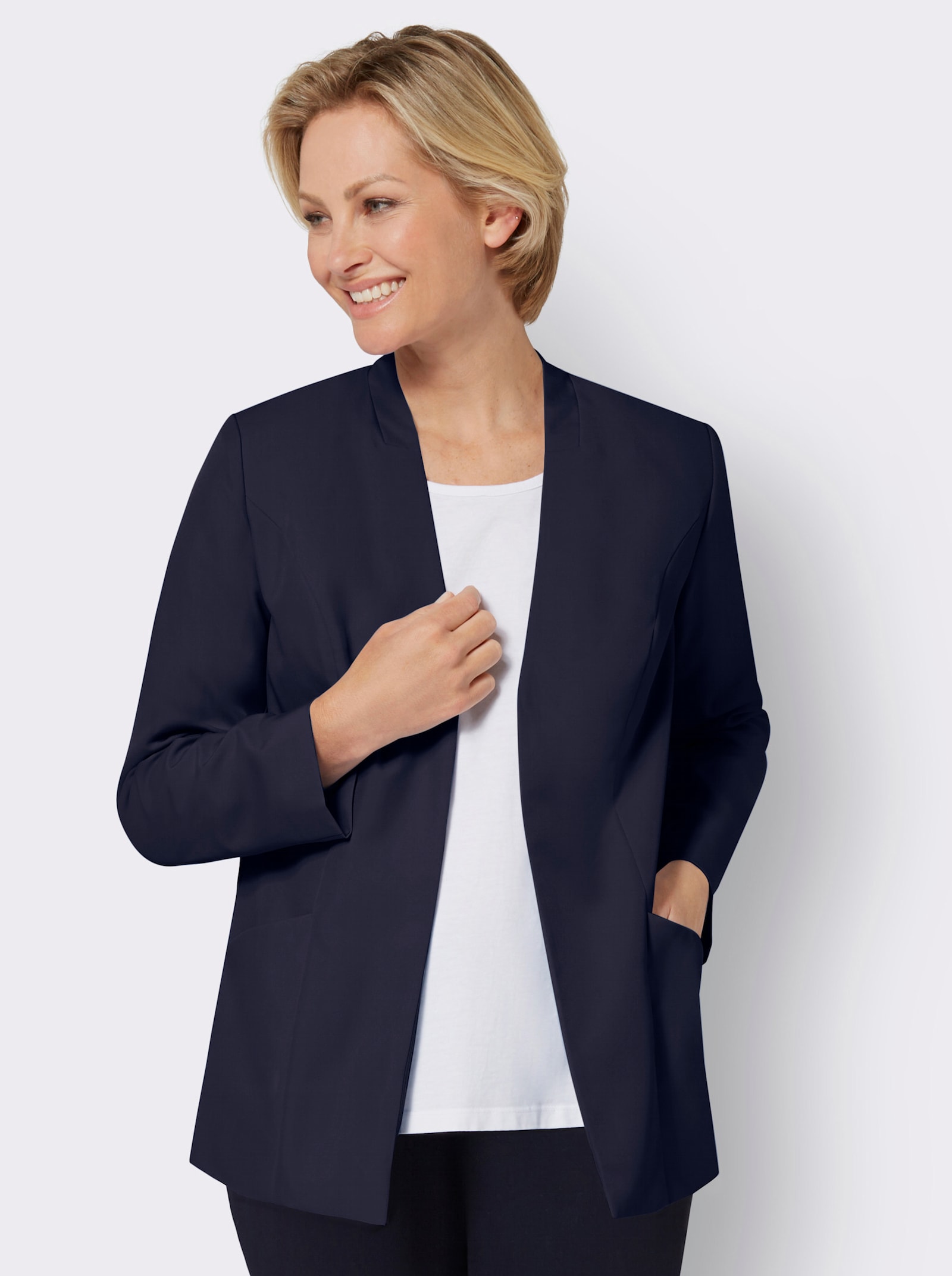 Blazer in weicher Qualität - marine