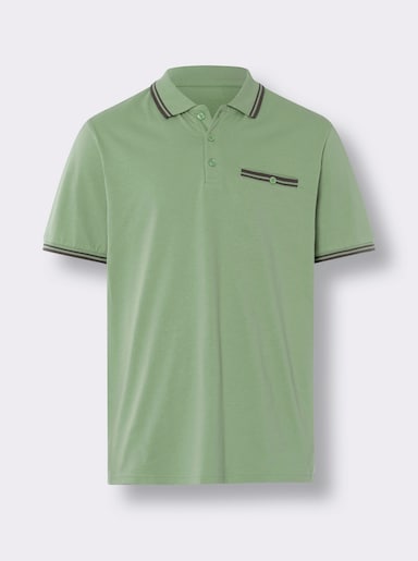 Kurzarm-Poloshirt - eucalyptus