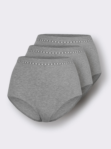 wäschepur Taillenslip - grau-meliert