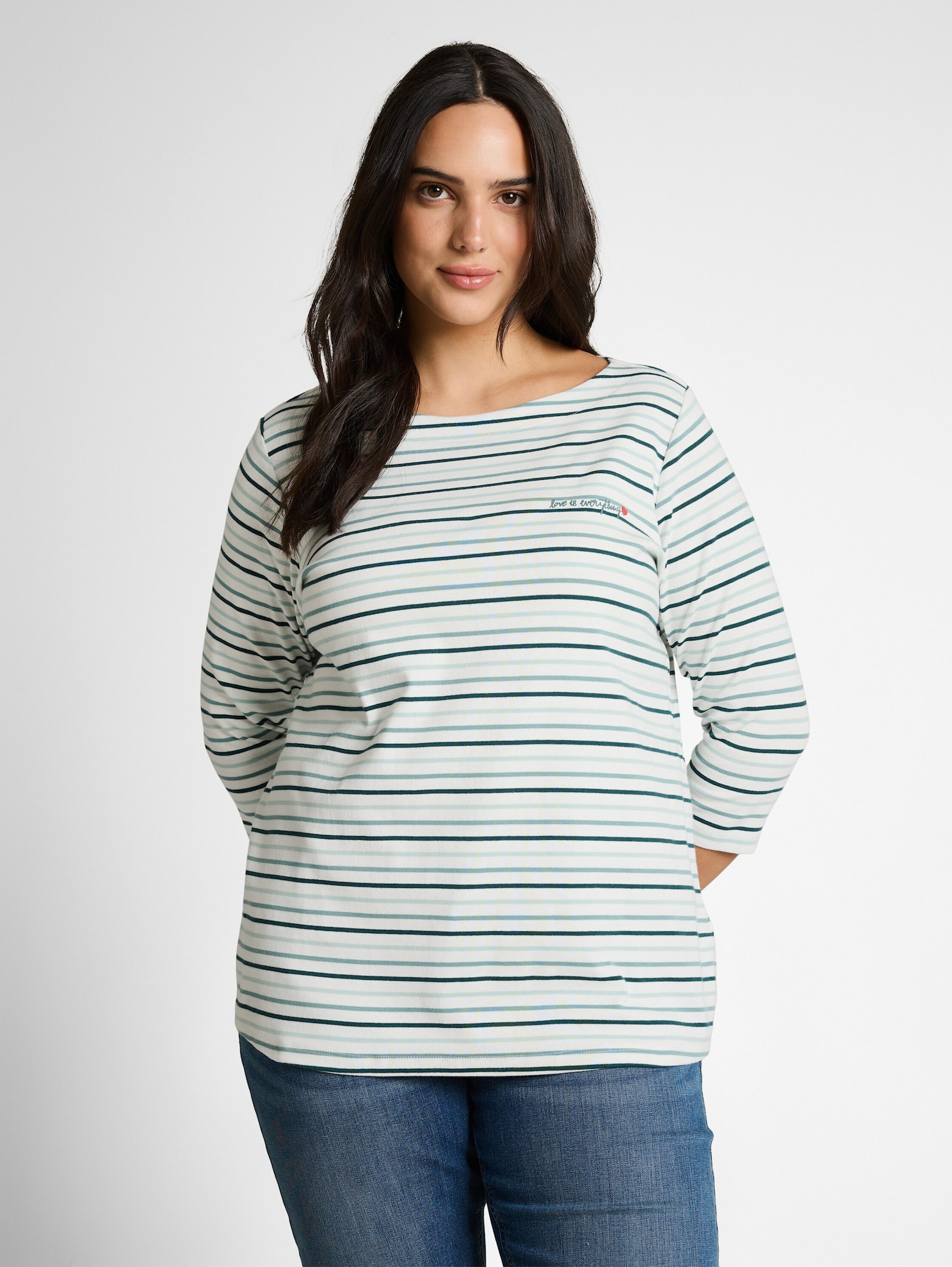 T-Shirt - blue haze multicolor stripe
