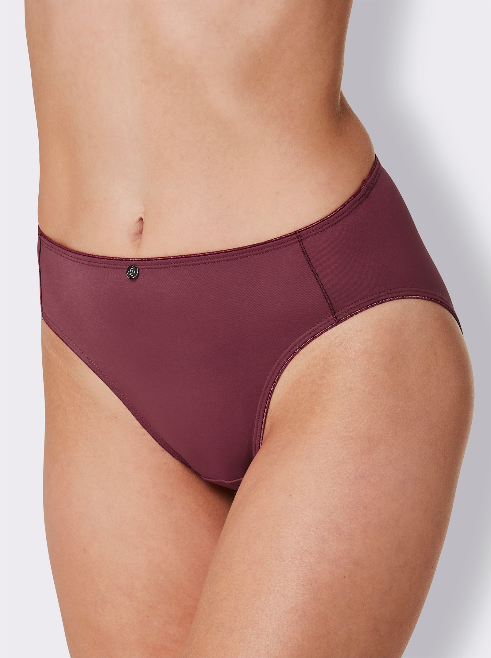 wäschepur Dámske boxerky so zvýšeným pásom - 2x bordová