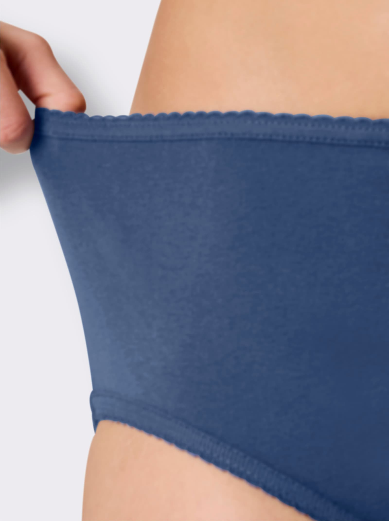 Hüftslip - marine + jeansblau + mint