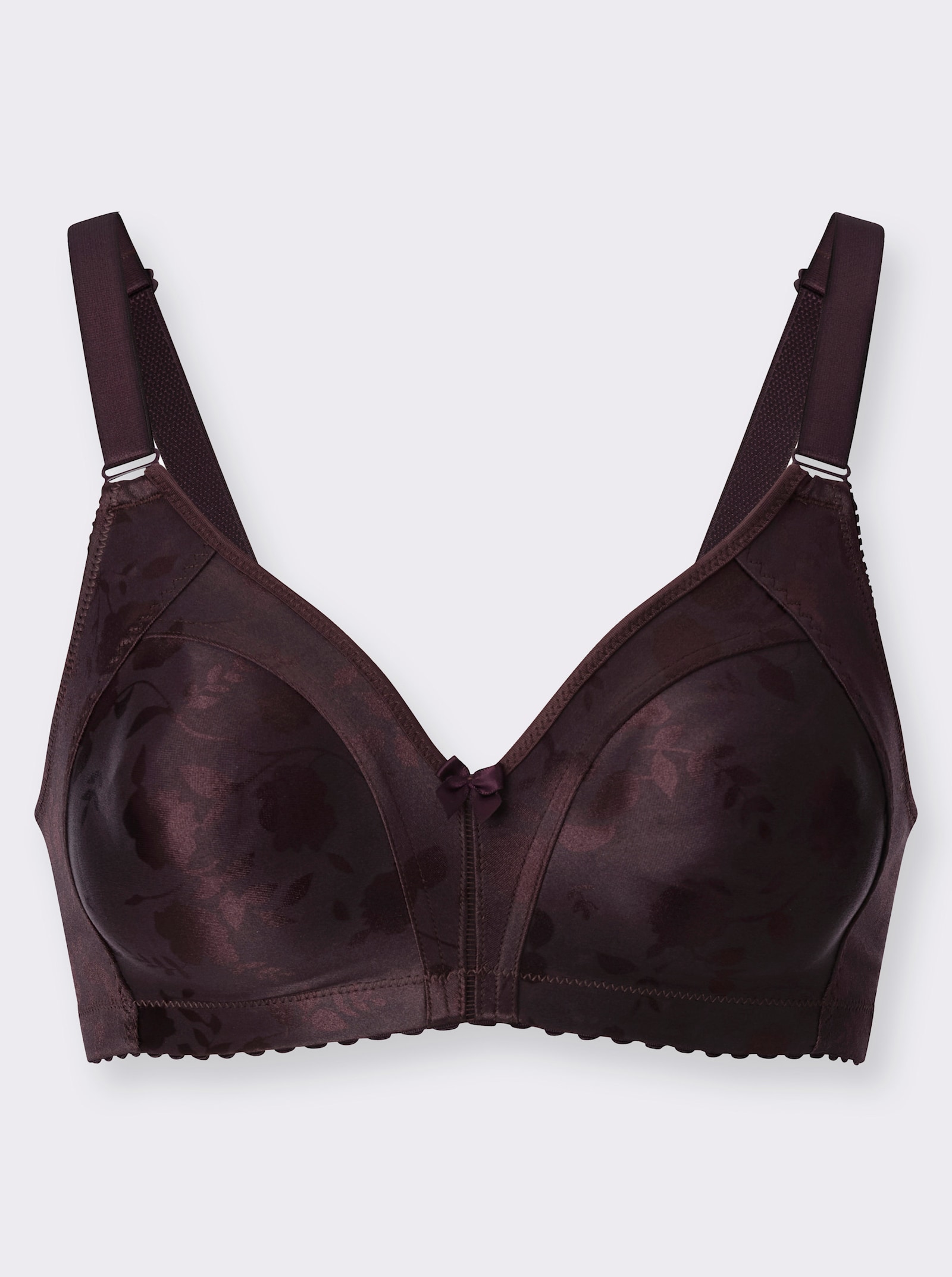 Naturana Minimizer-BH ohne Bügel im Blümchendessin - burgund