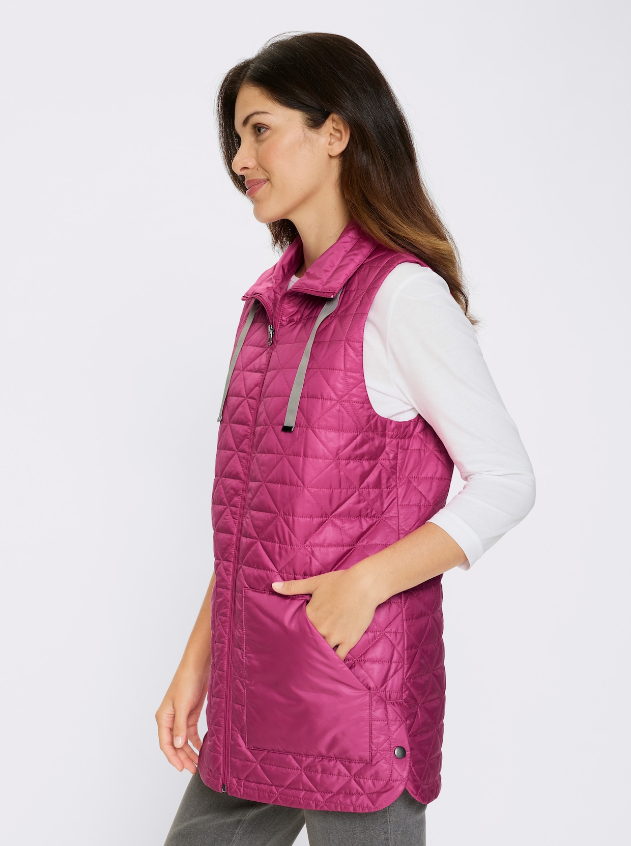 Steppweste - fuchsia