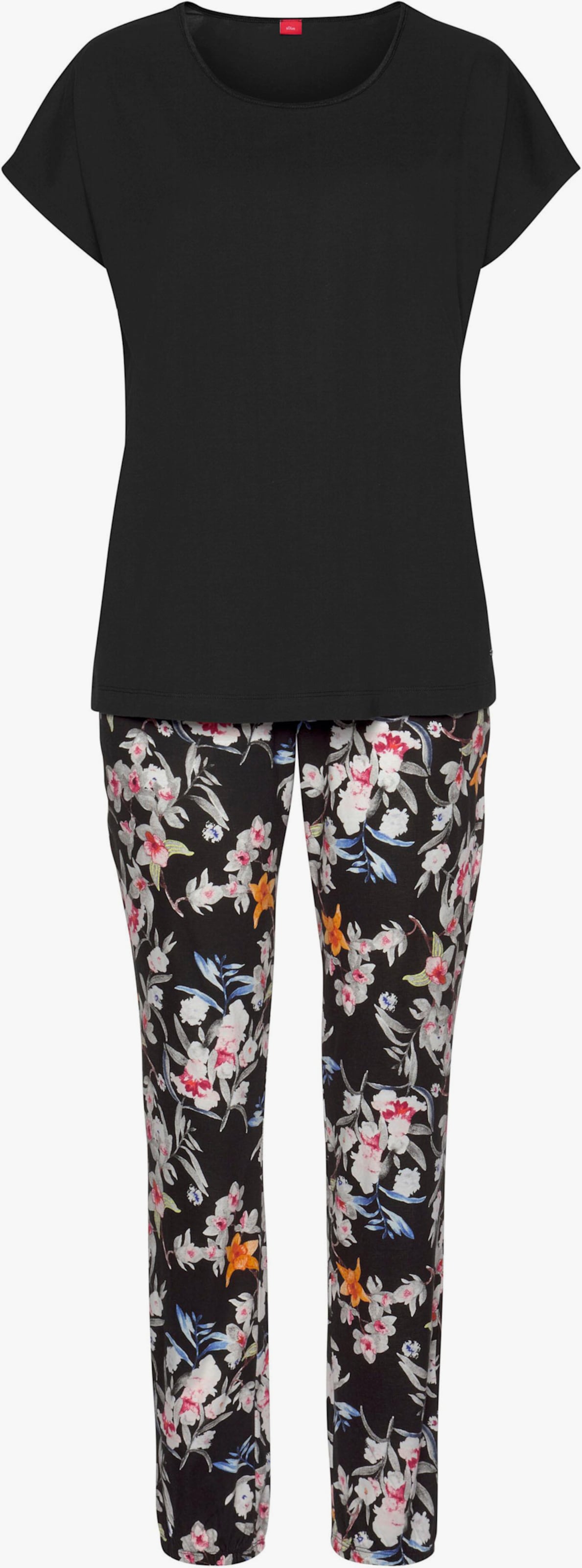 s.Oliver Pyjama - schwarz