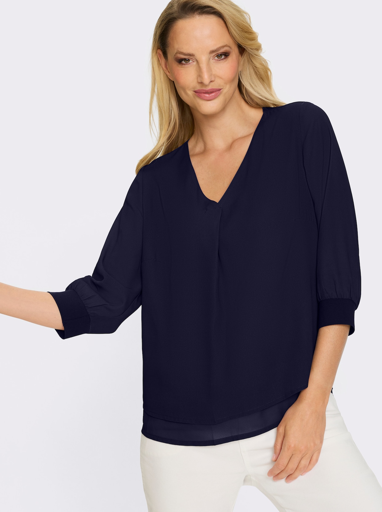 heine Blusenshirt - marine