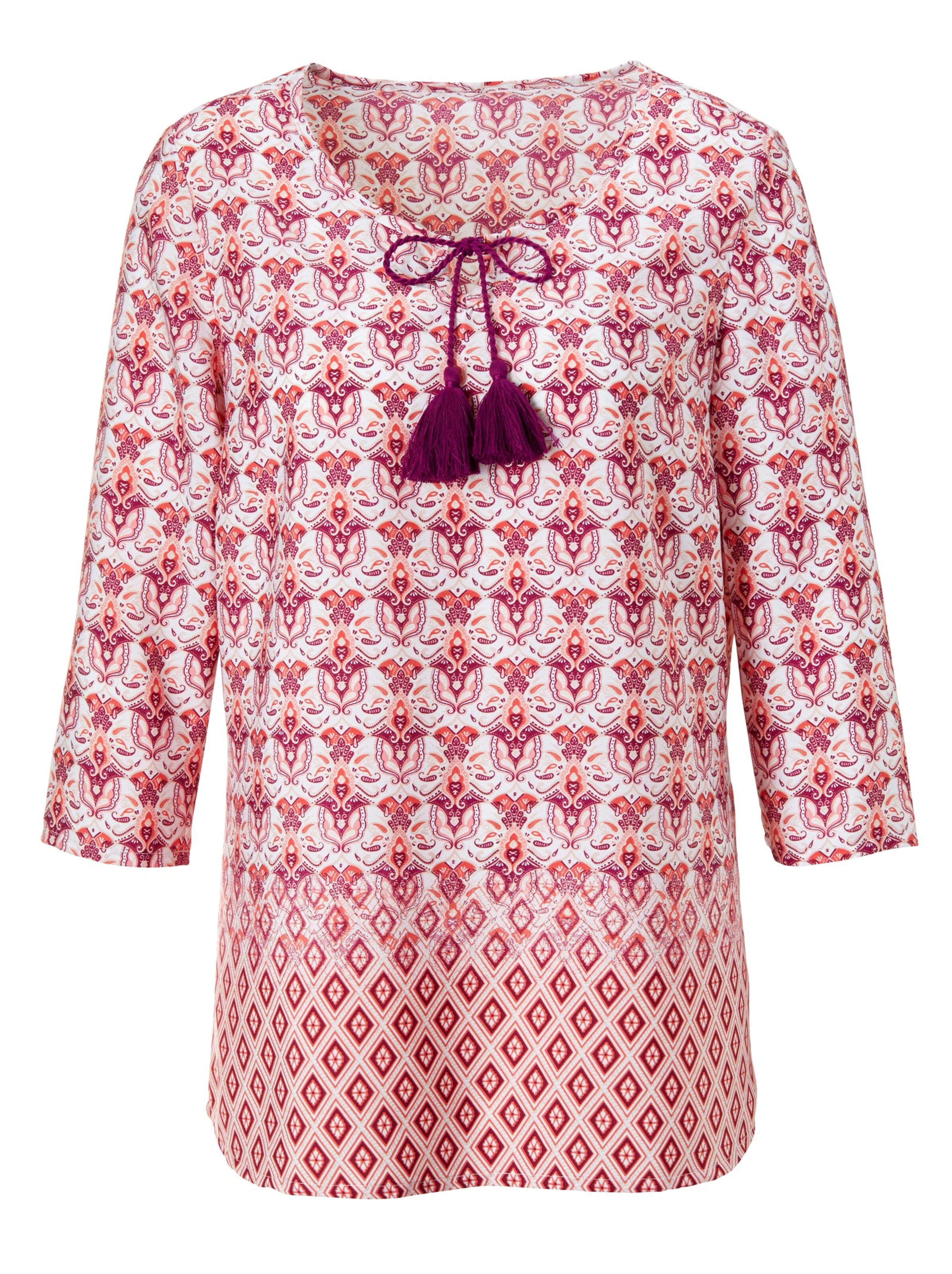 Tunika - bordeaux-gemustert