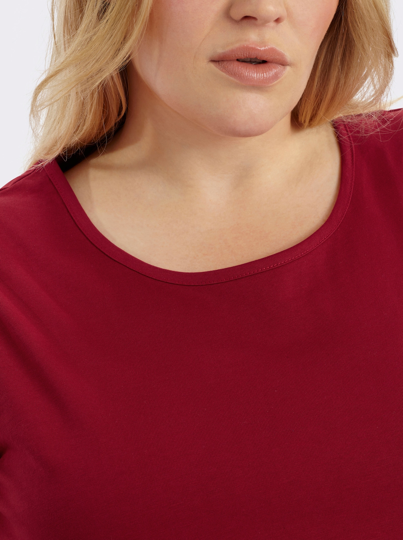 Trägertop mit Rundhals-Ausschnitt - rot