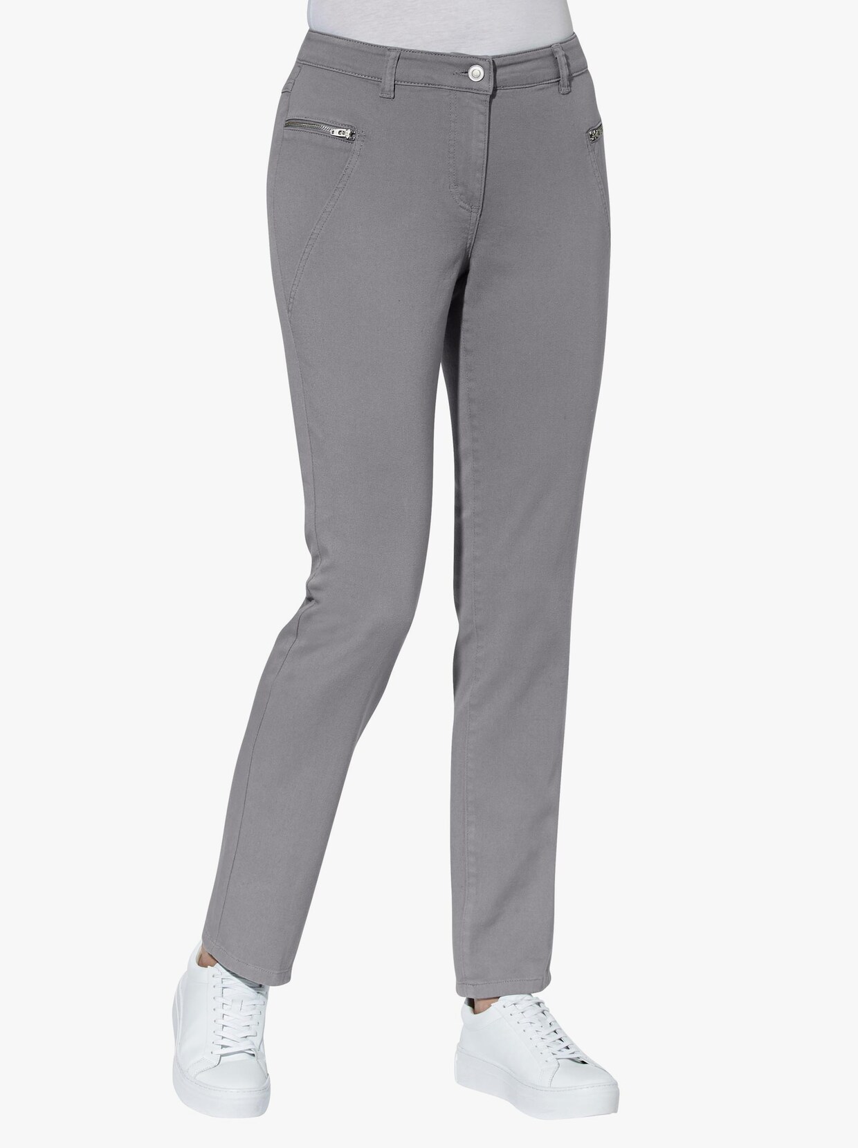 Stretch-Hose - steingrau
