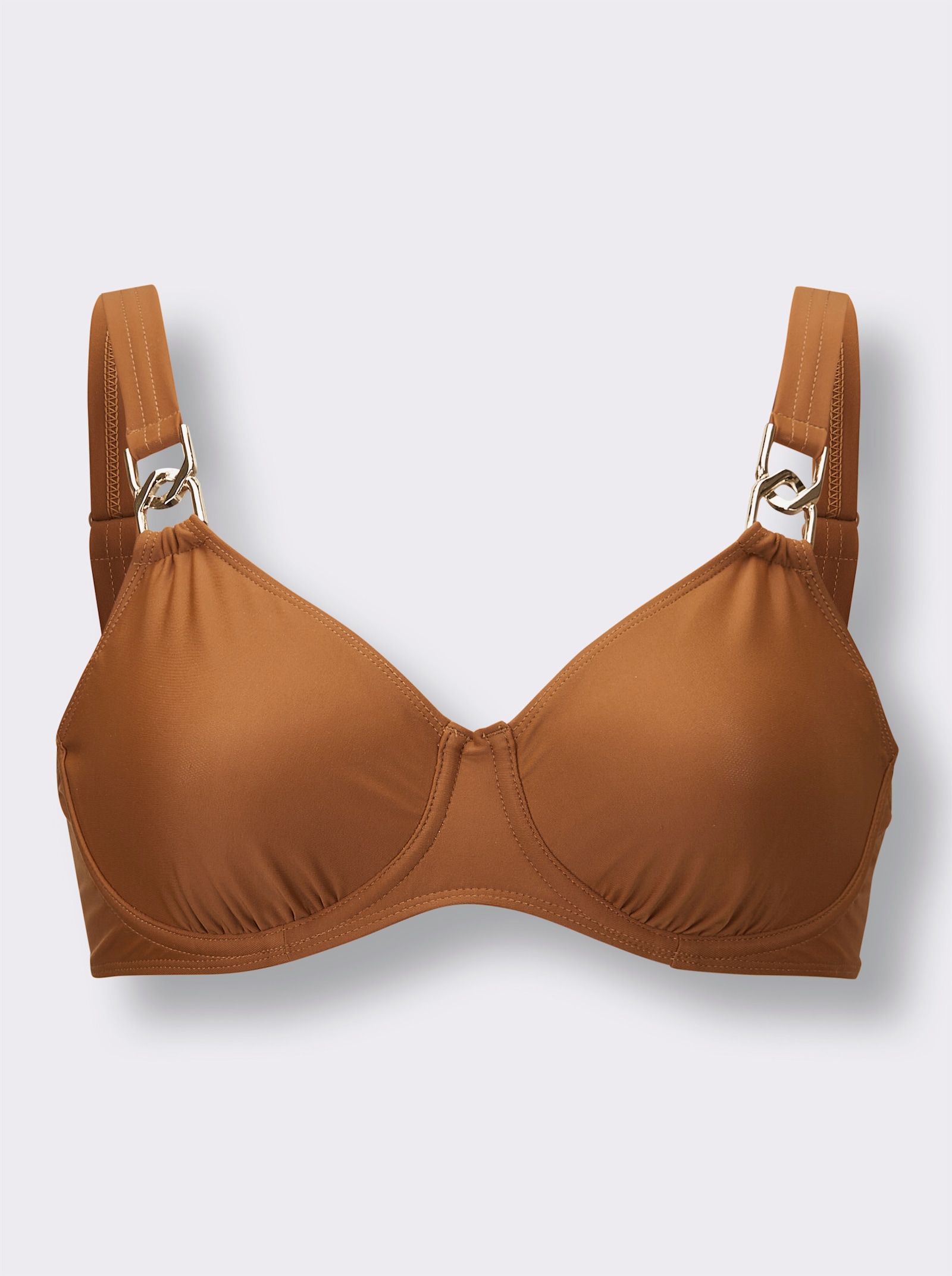 feel good Bikini-Oberteil im Animal-Dessin - cognac