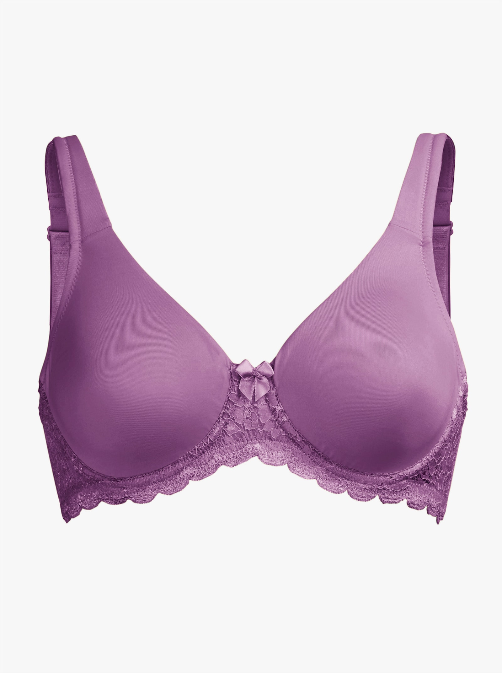 wäschepur T-Shirt-BH mit Bügel und wattierten Trägern - lavendel