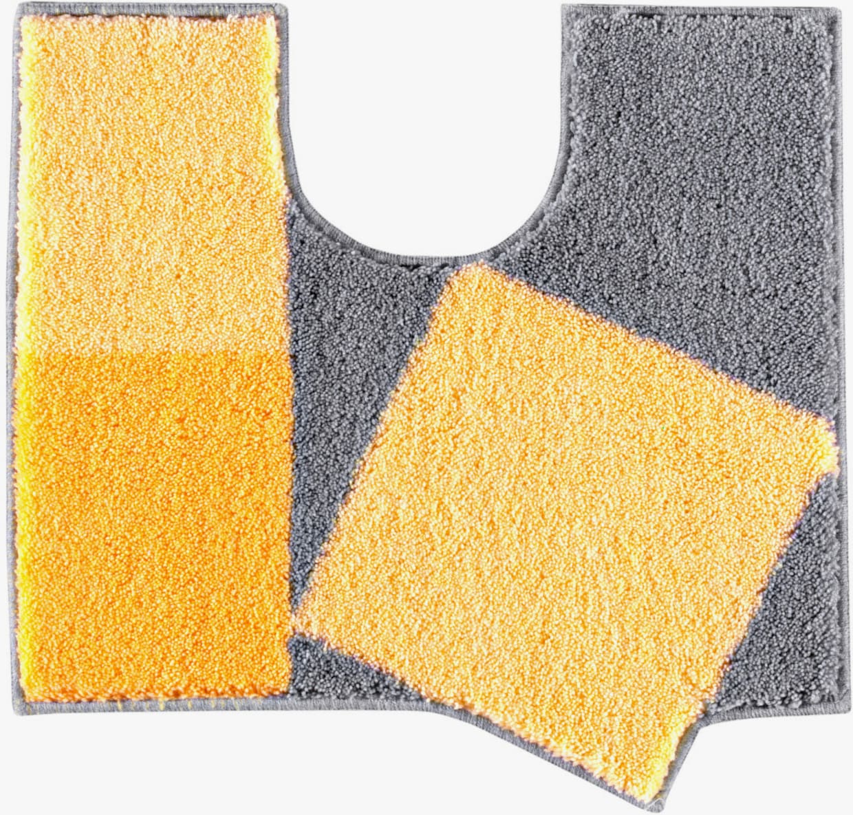 Grund Tapis de bain - jaune-gris