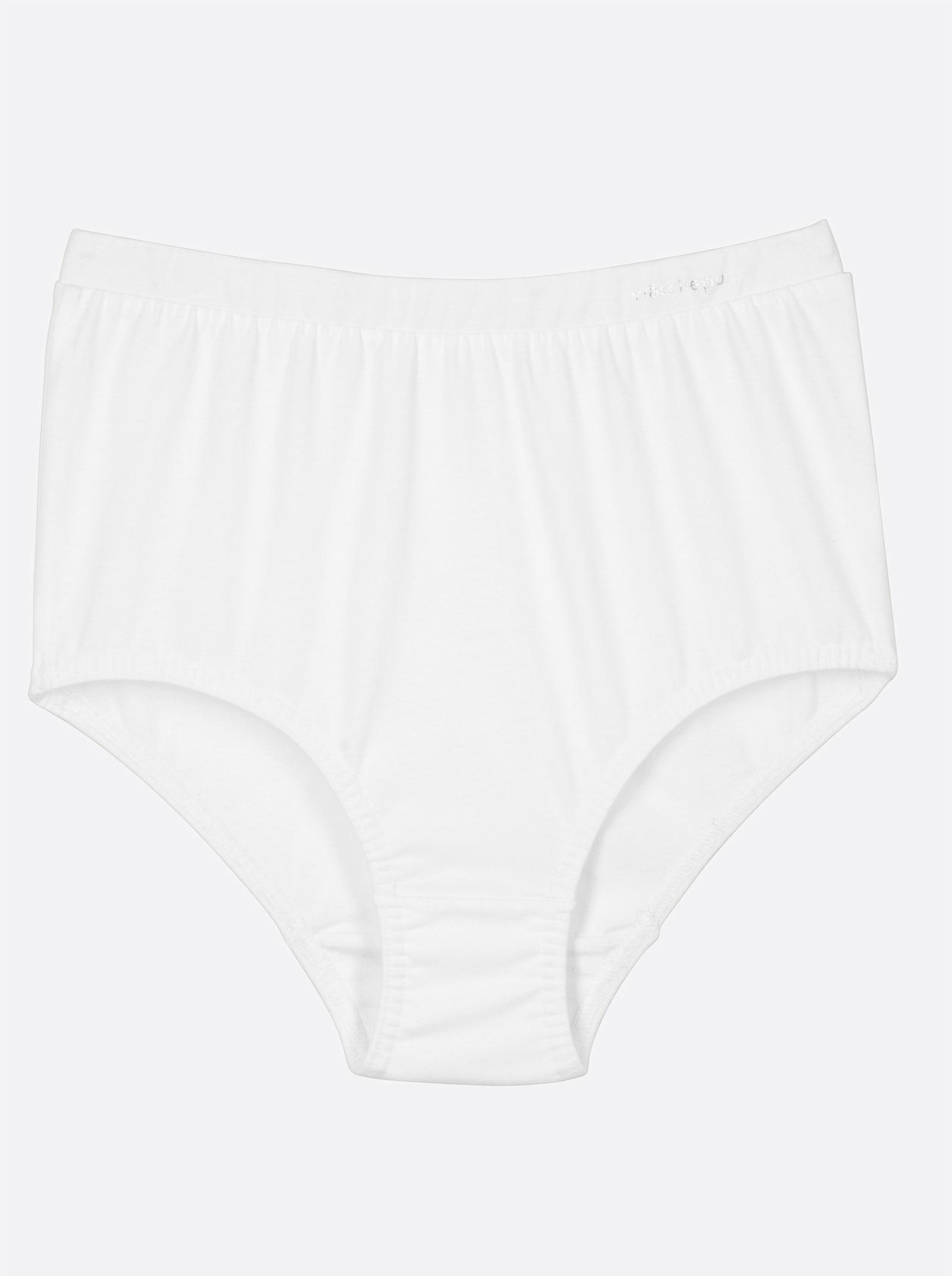 wäschepur Kalhotky s pasem ze single žerzeje - 2x bílá + 2x šedá-melír