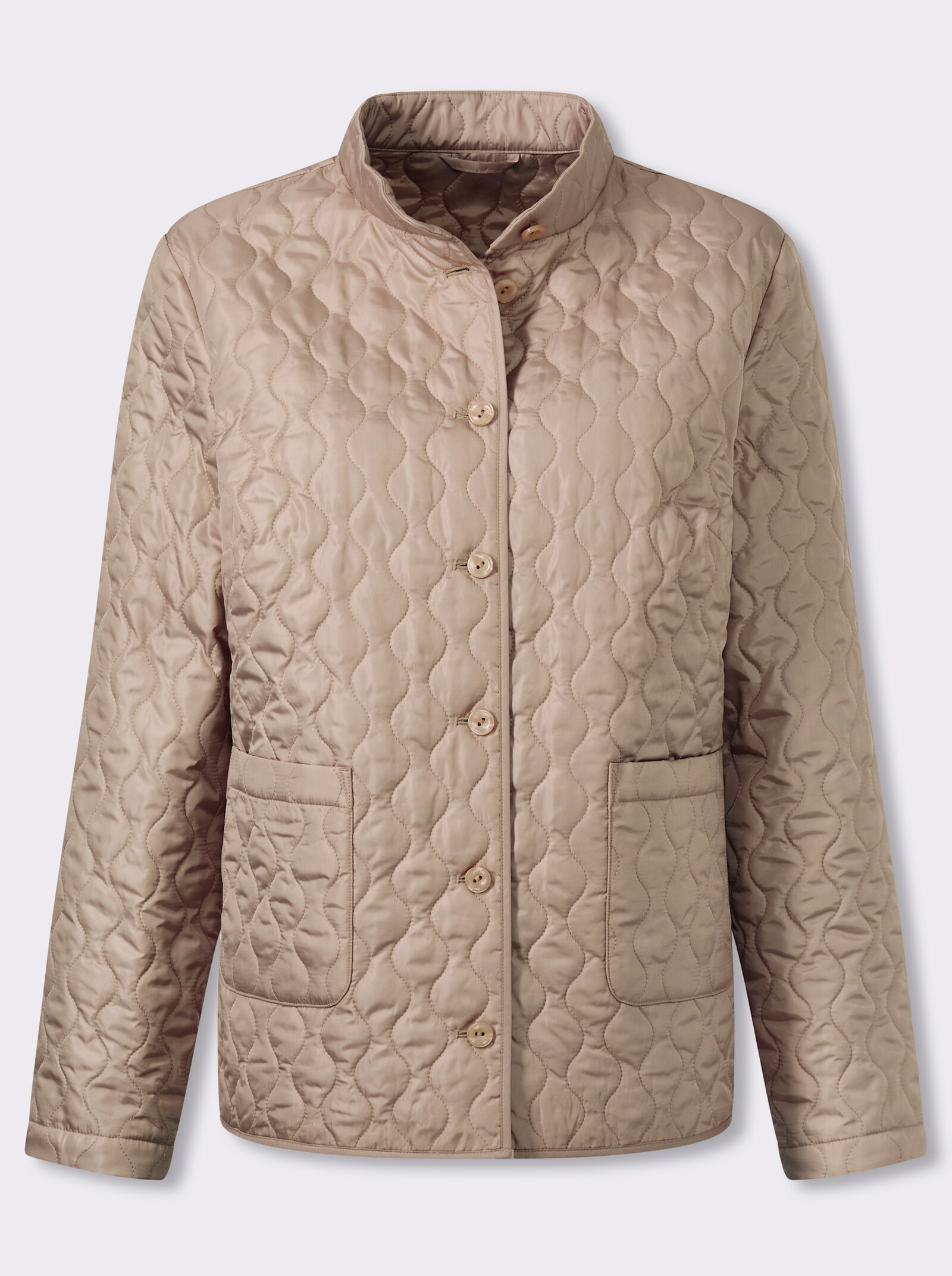 Steppjacke für die Übergangszeit, leicht wattiert - beige