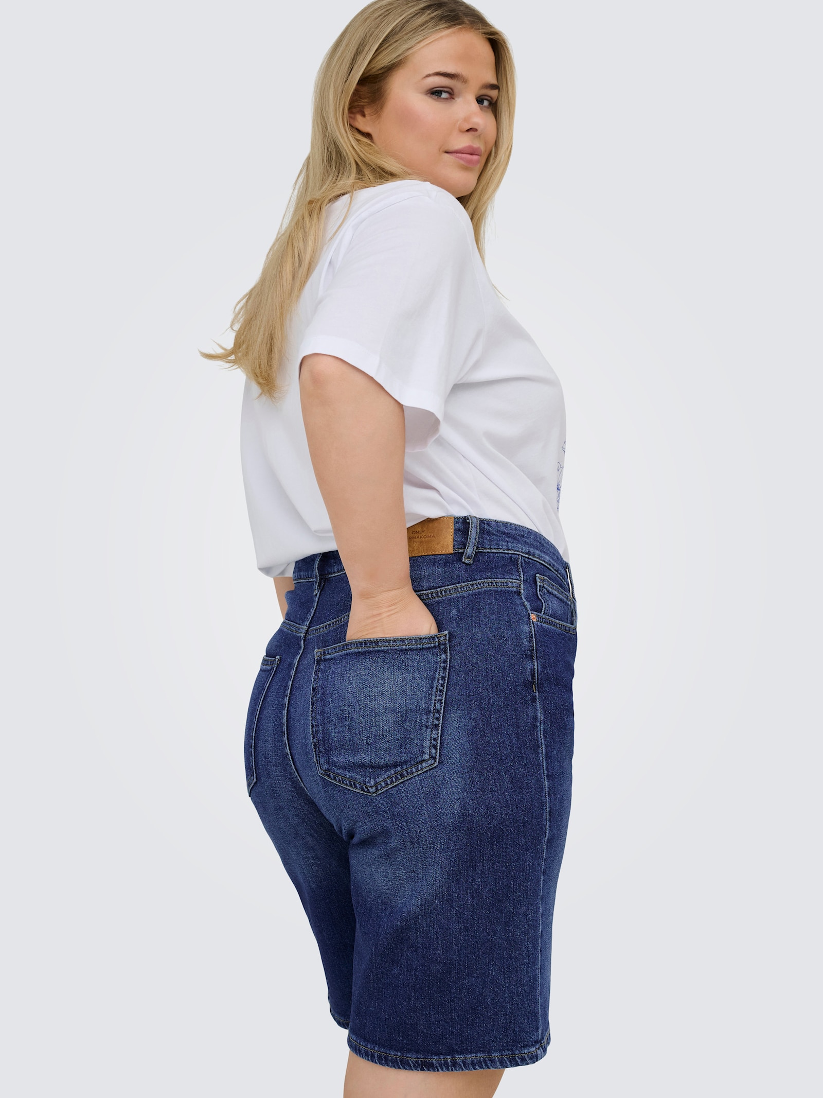 Jeansshorts - dark blue denim