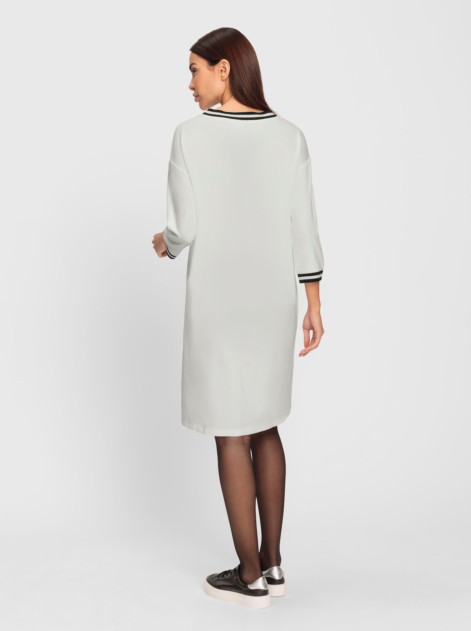 heine Freizeitkleid im Athleisure-Look - ecru