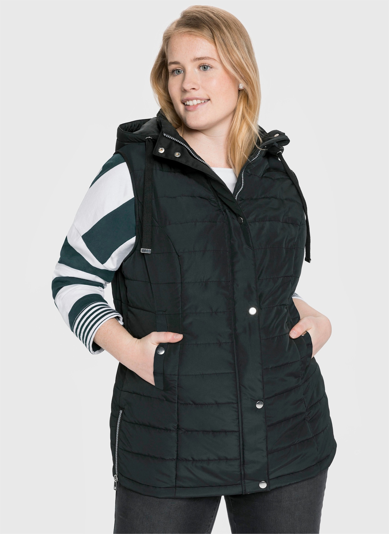 sheego Bodywarmer - zwart