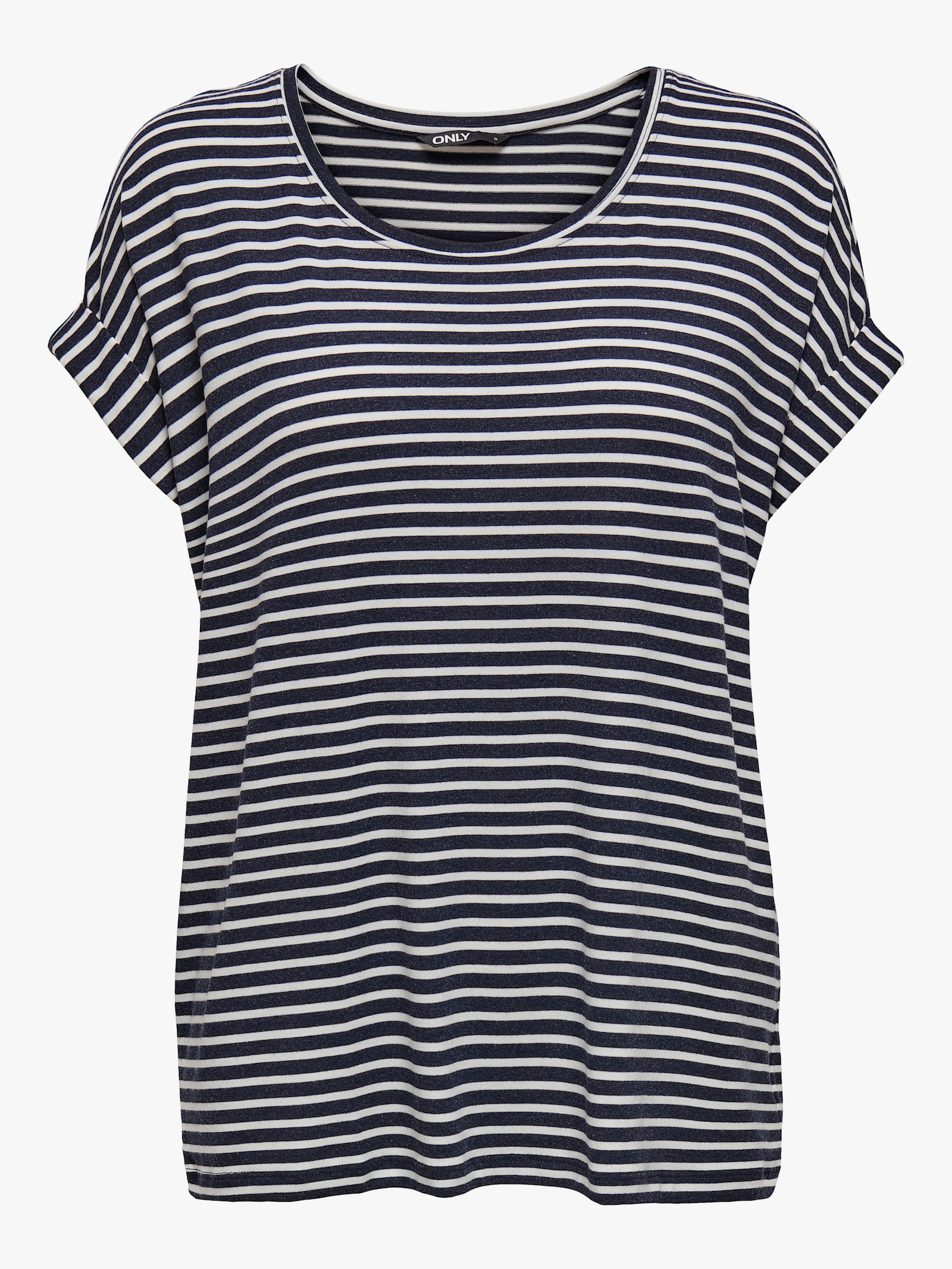 ONLY CARMAKOMA Kurzarmshirt - night sky stripes:cloud dancer