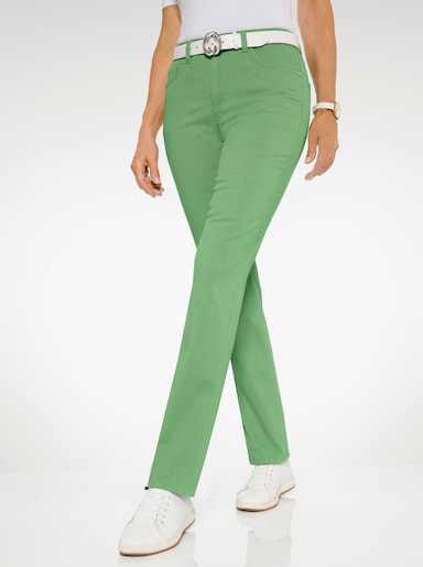 5-Pocket-Jeans mit lässig weiten Beinen - apfel