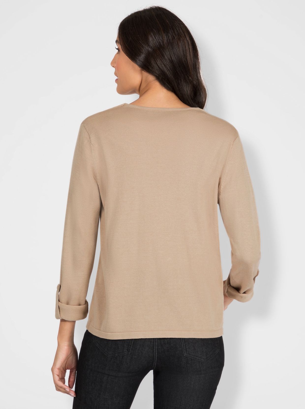 Feinstrickjacke - beige