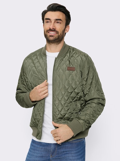 Marco Donati Steppjacke mit Rautensteppung - khaki