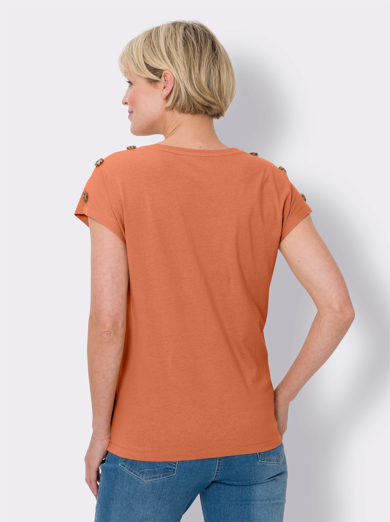 Shirt met korte mouwen - papaya