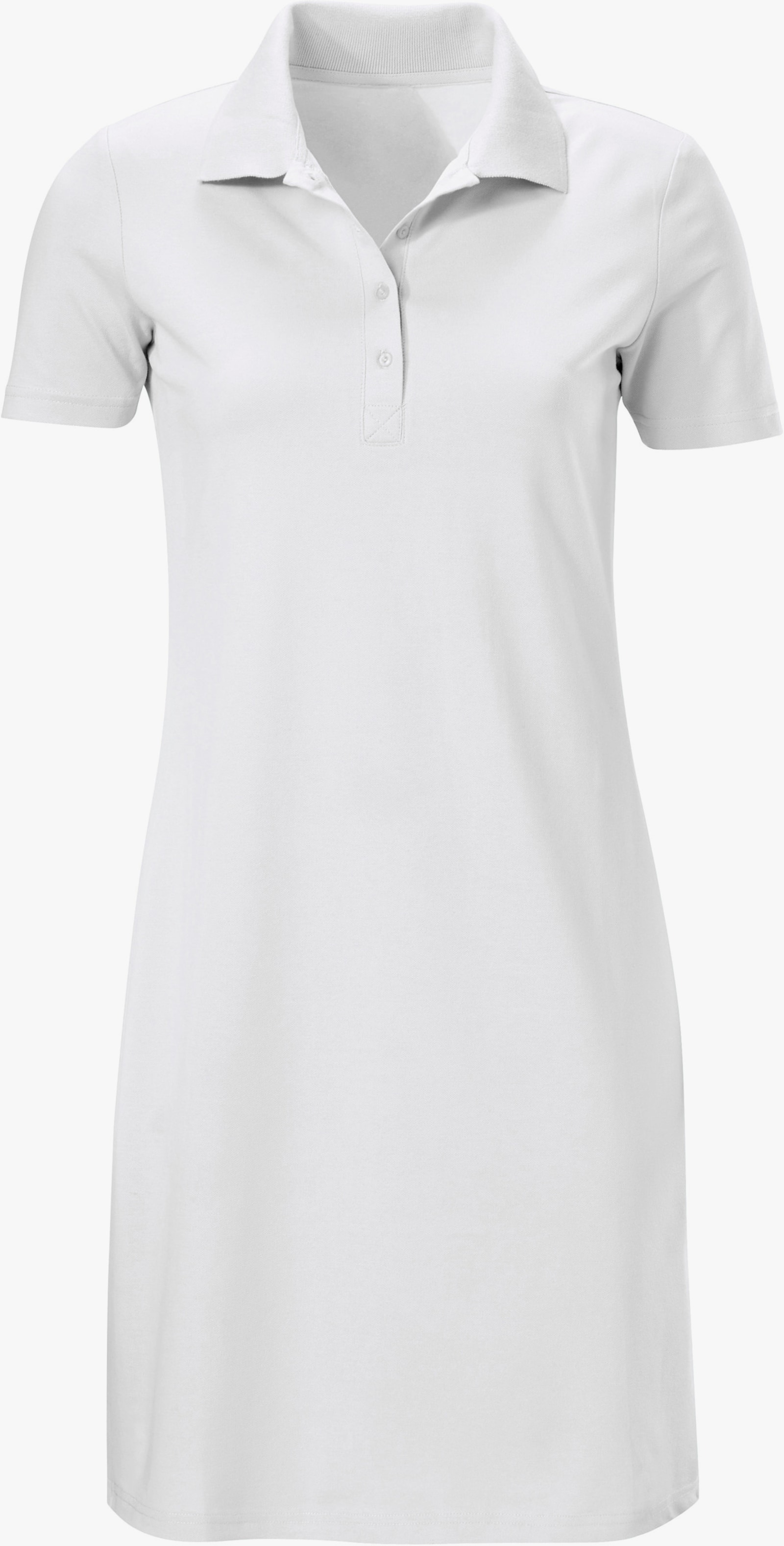 heine Polokleid in Pikee-Qualität - weiß