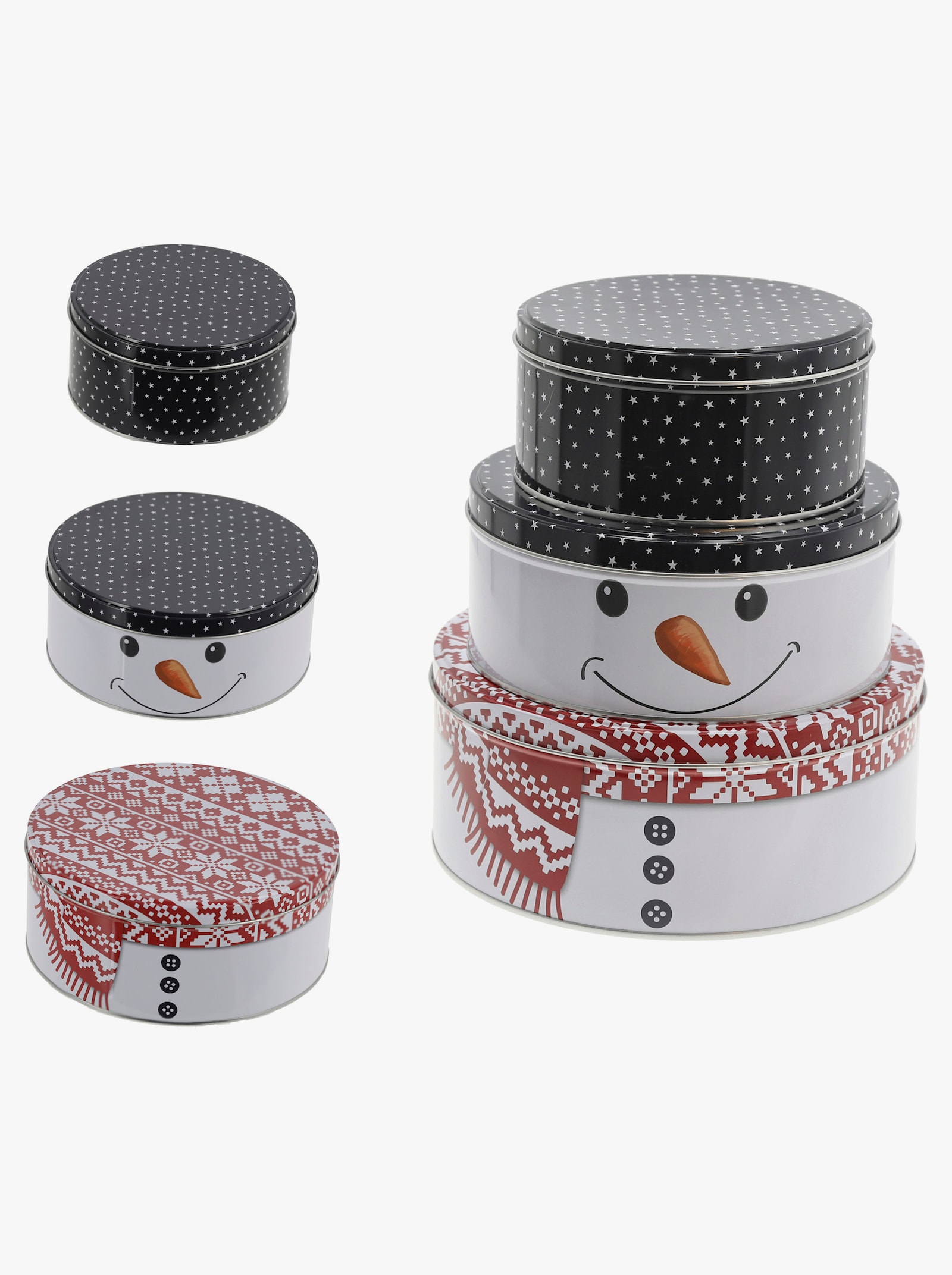 Set med förvaringsburkar - vit