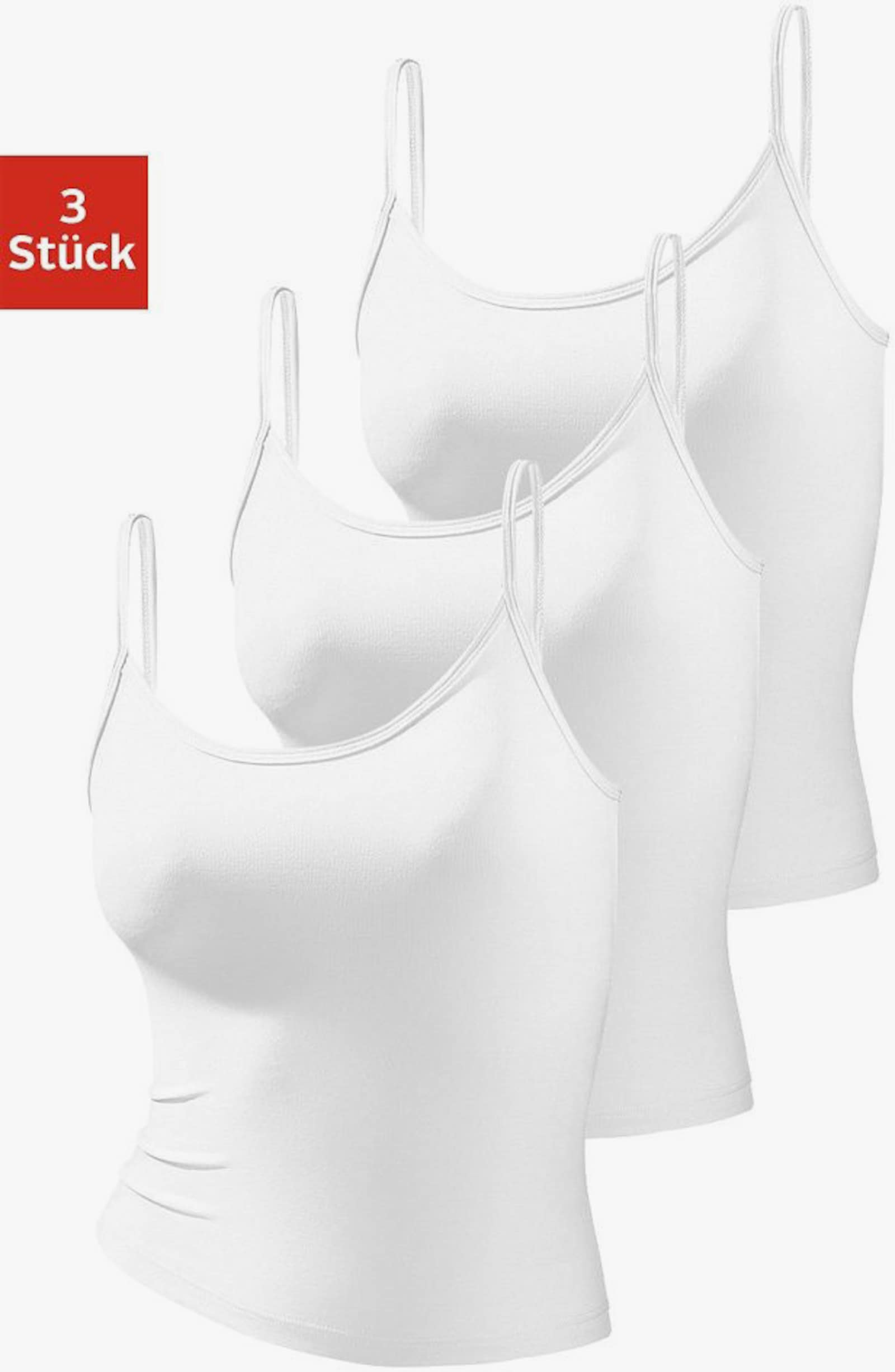 vivance active Spaghettitop - weiß