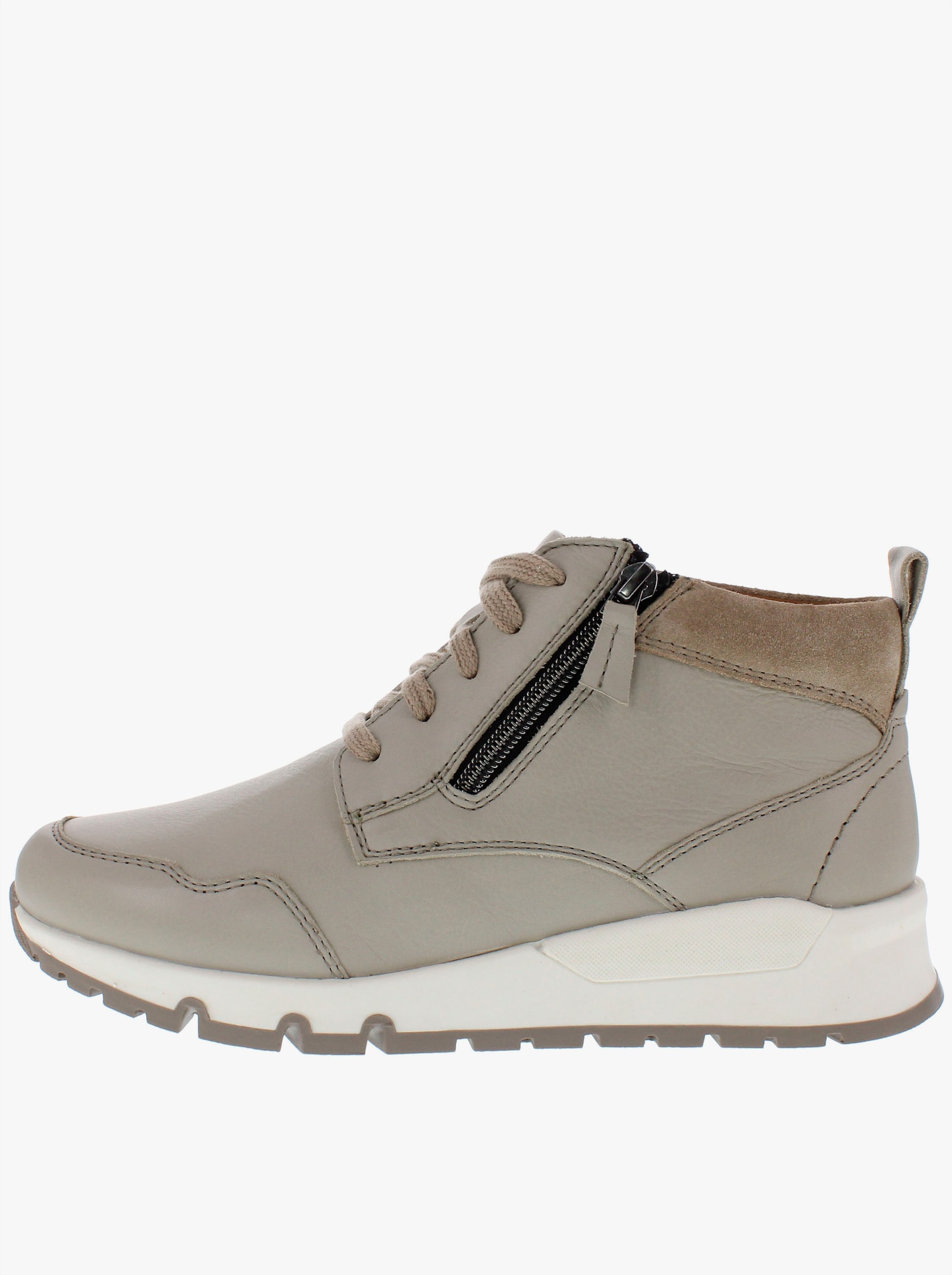 Stiefelette für kräftige Füße - steingrau