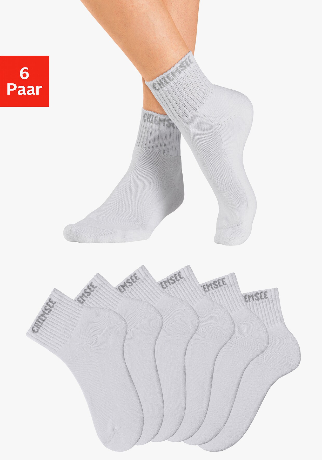 Chiemsee Kurzsocken - weiss