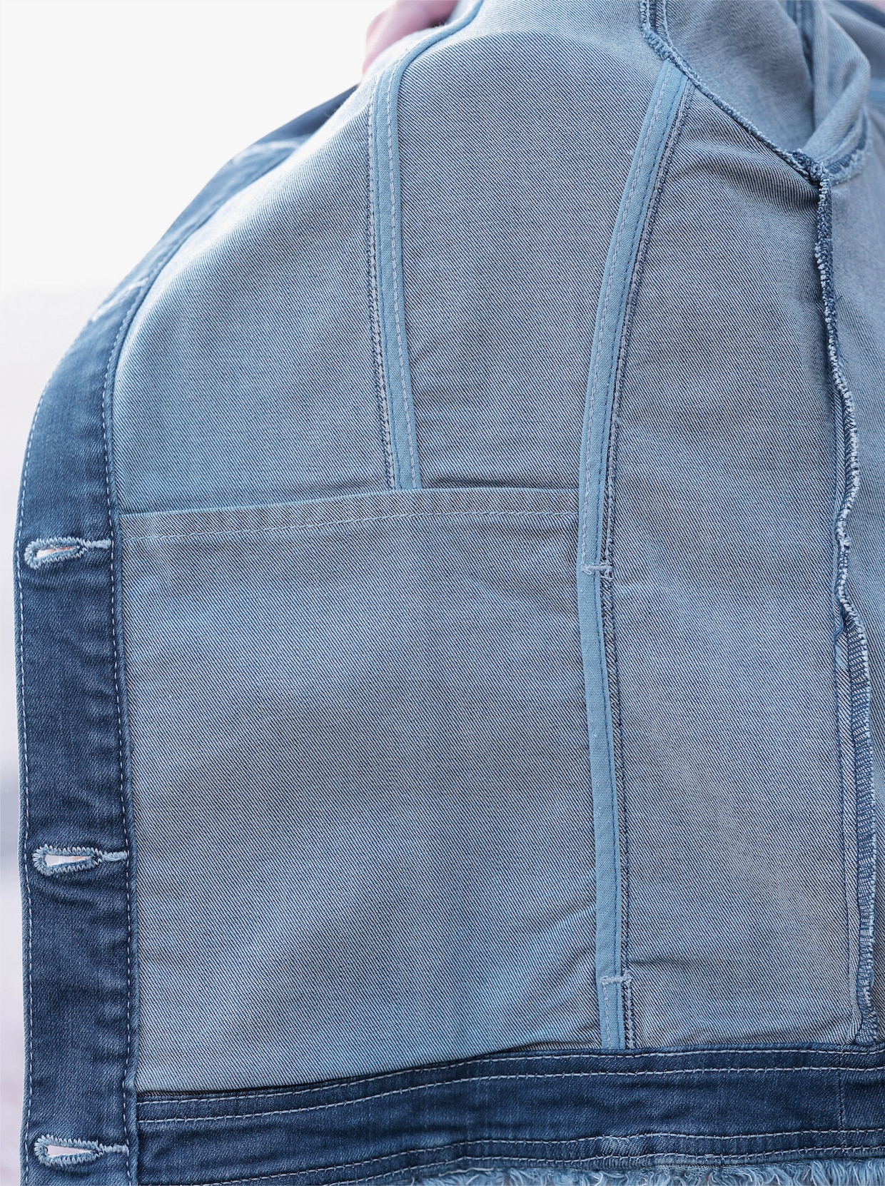 Jeans-Blazer - blue-stone-washed