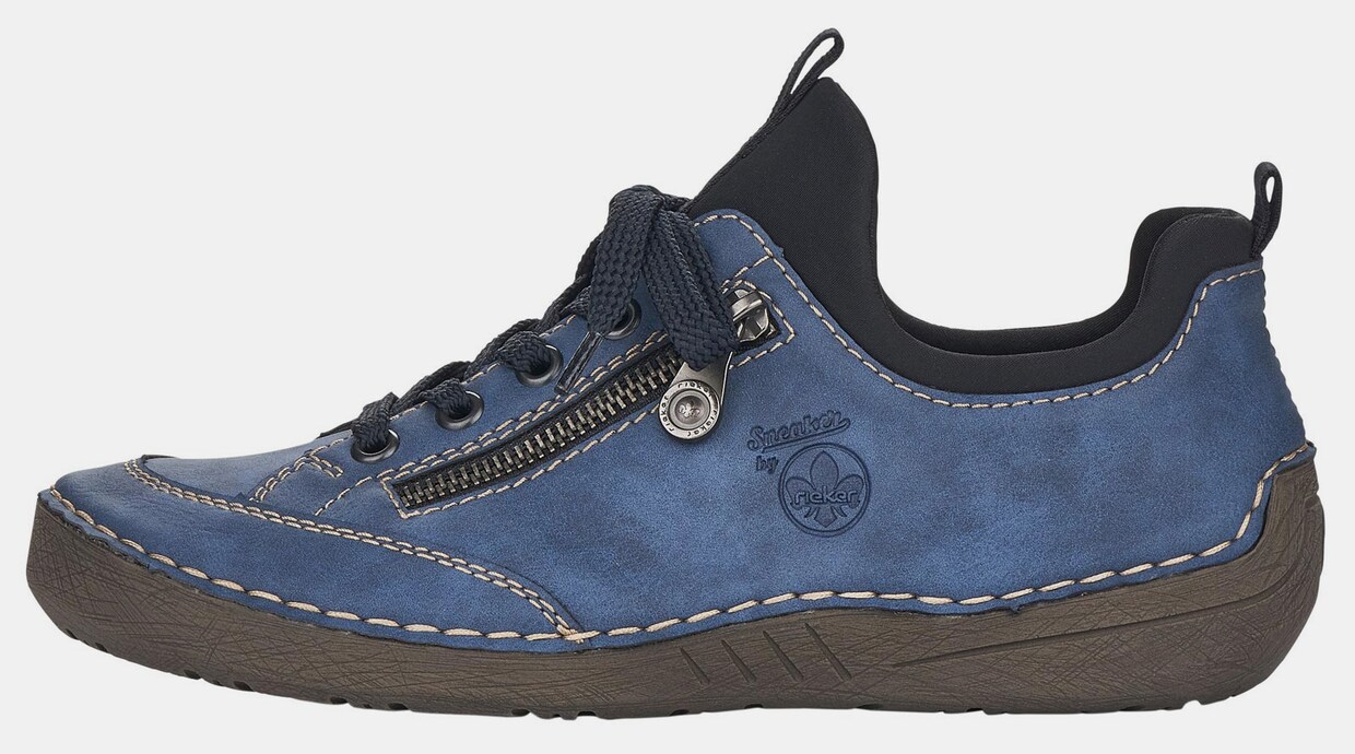 Rieker Slip-On Sneaker - jeansblau-schwarz