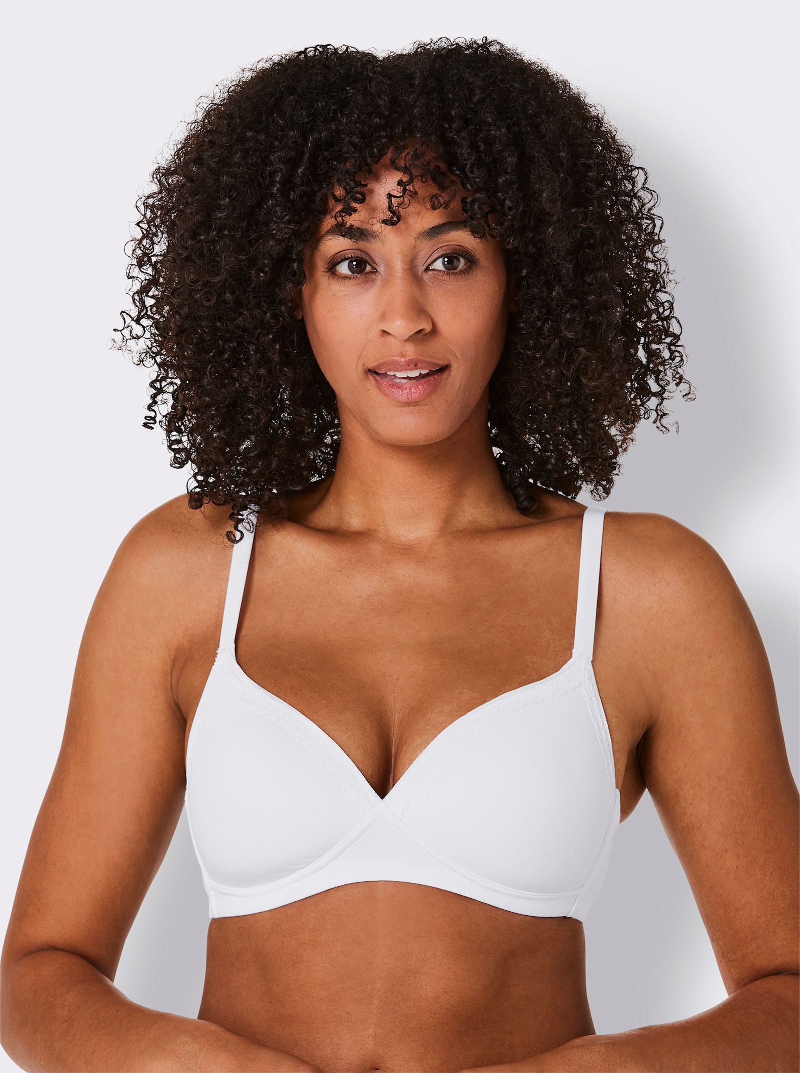 Komfort-BH ohne Bügel - weiß