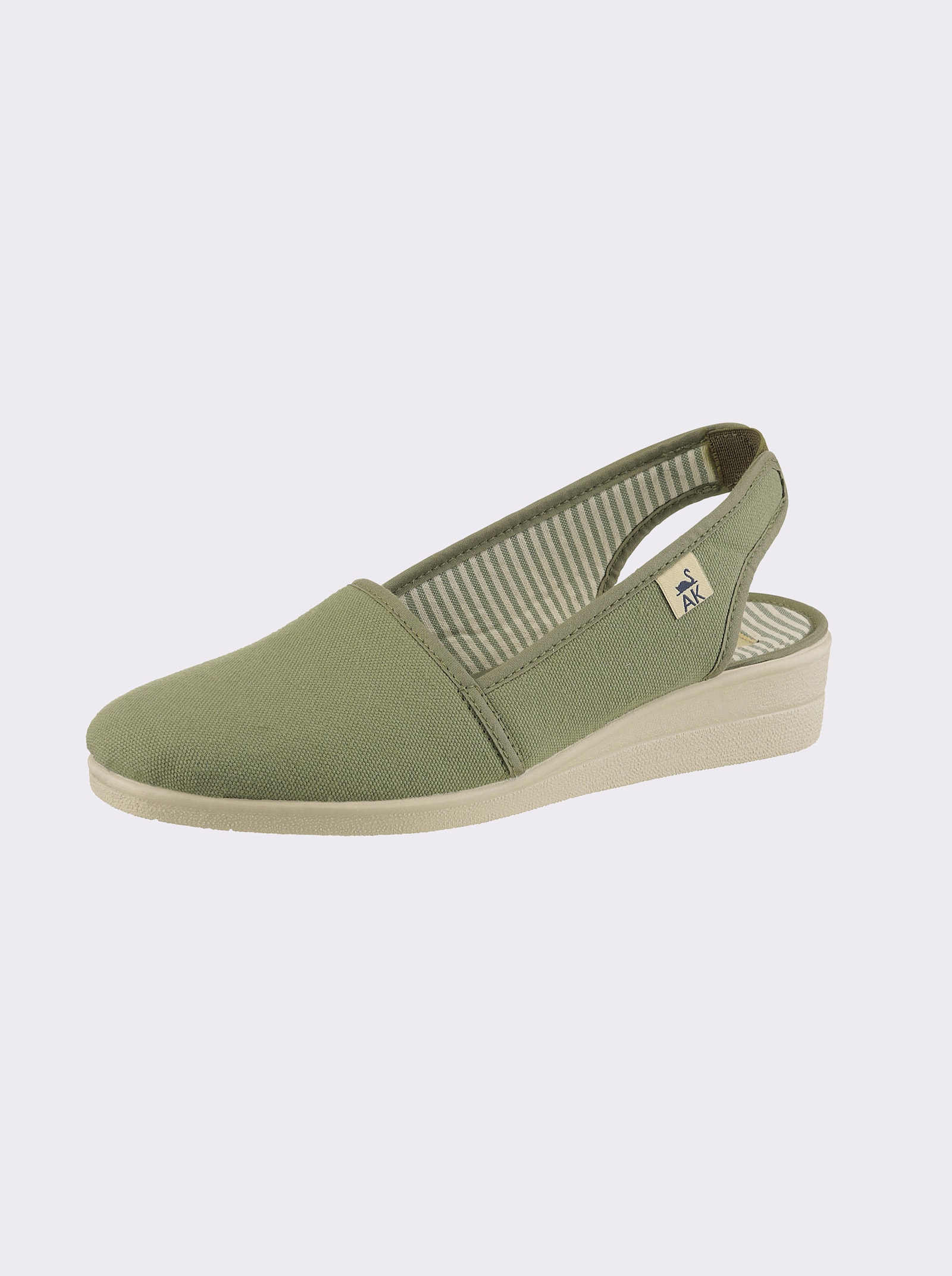 Instapper met bedrukt binnenwerk - eucalyptus