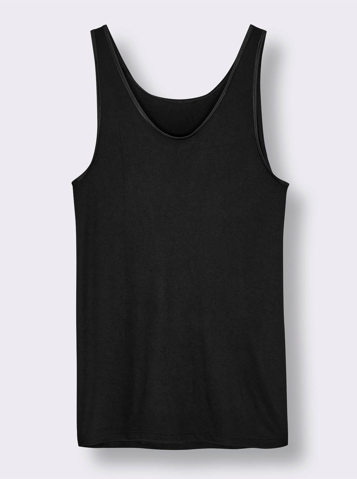 wäschepur Achselhemd in Modal-Qualität - schwarz