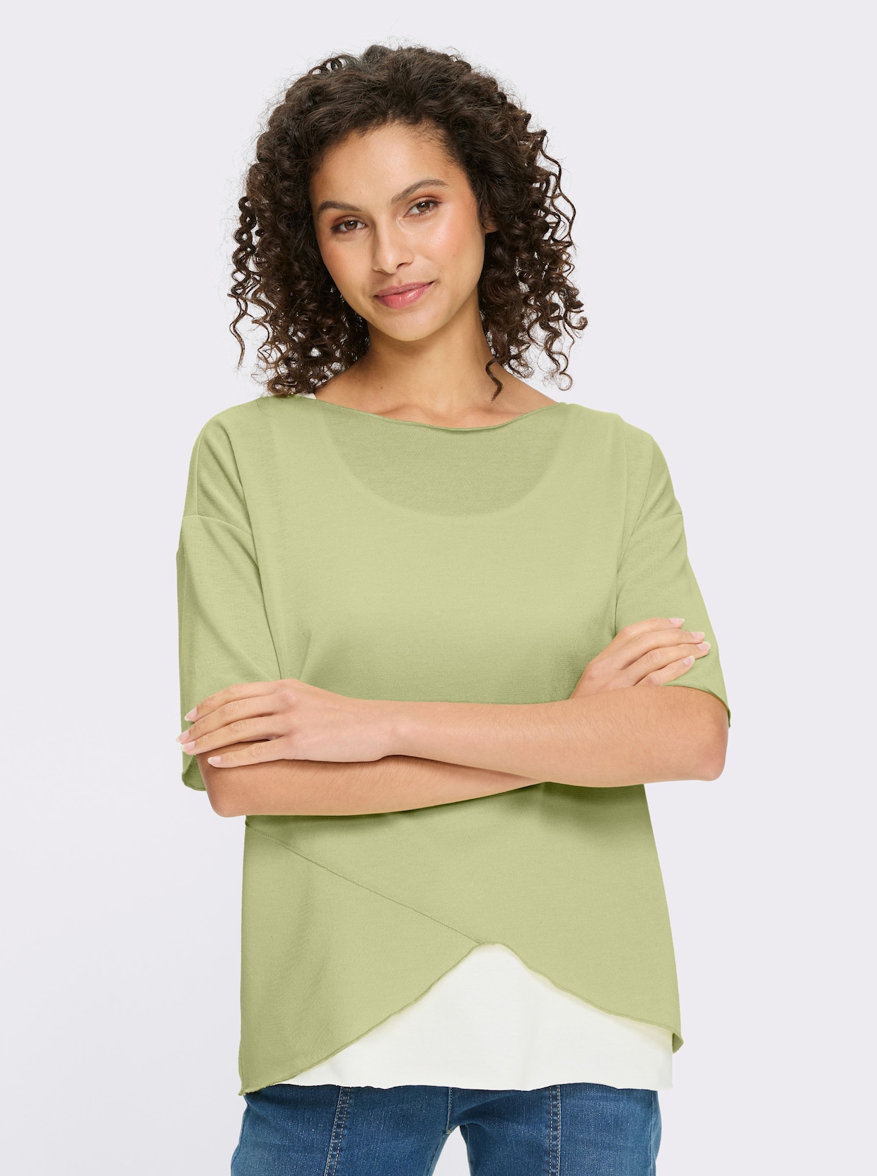 heine 2-in-1-Shirt - pistazie