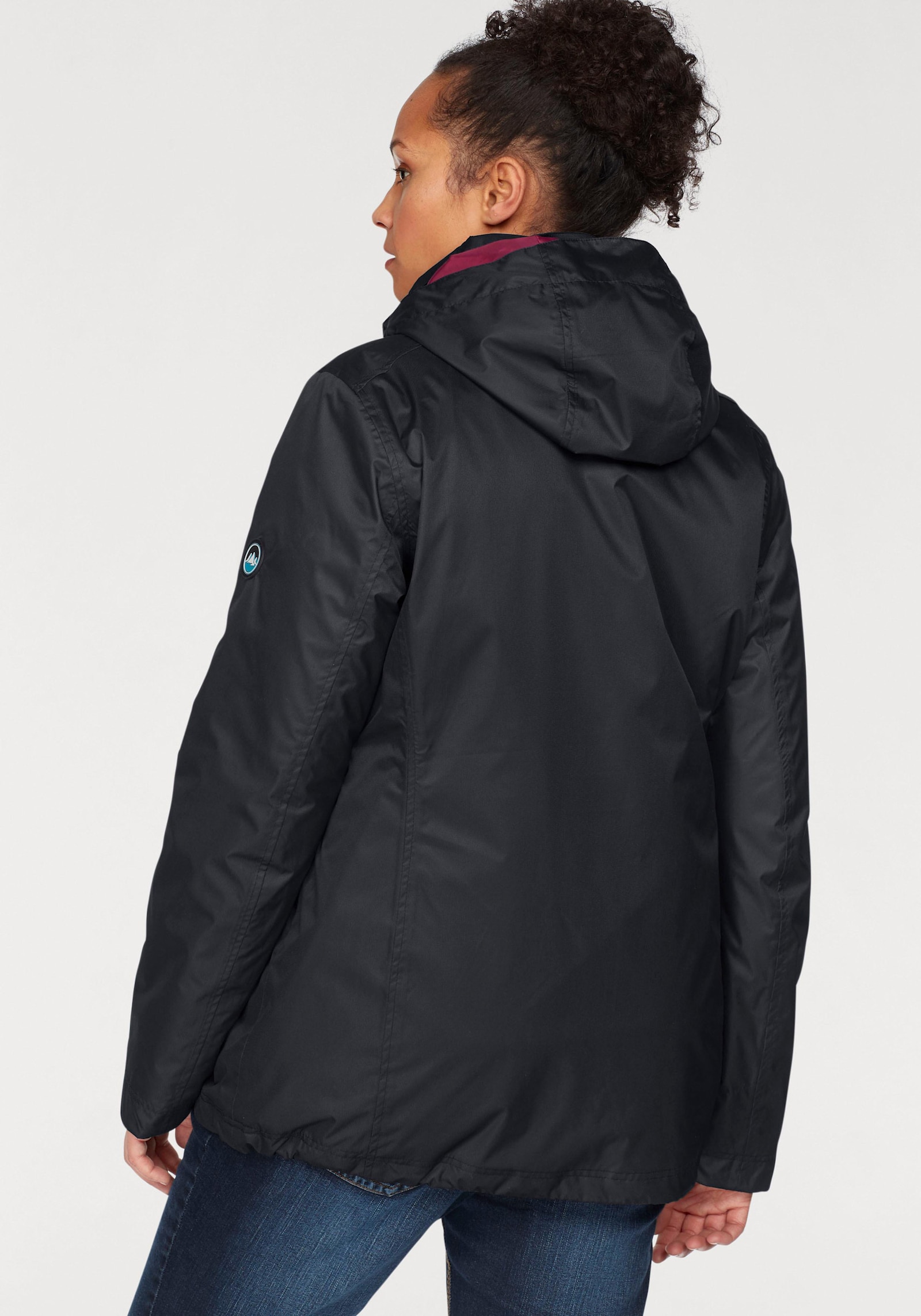 Polarino 3-in-1-Funktionsjacke - schwarz