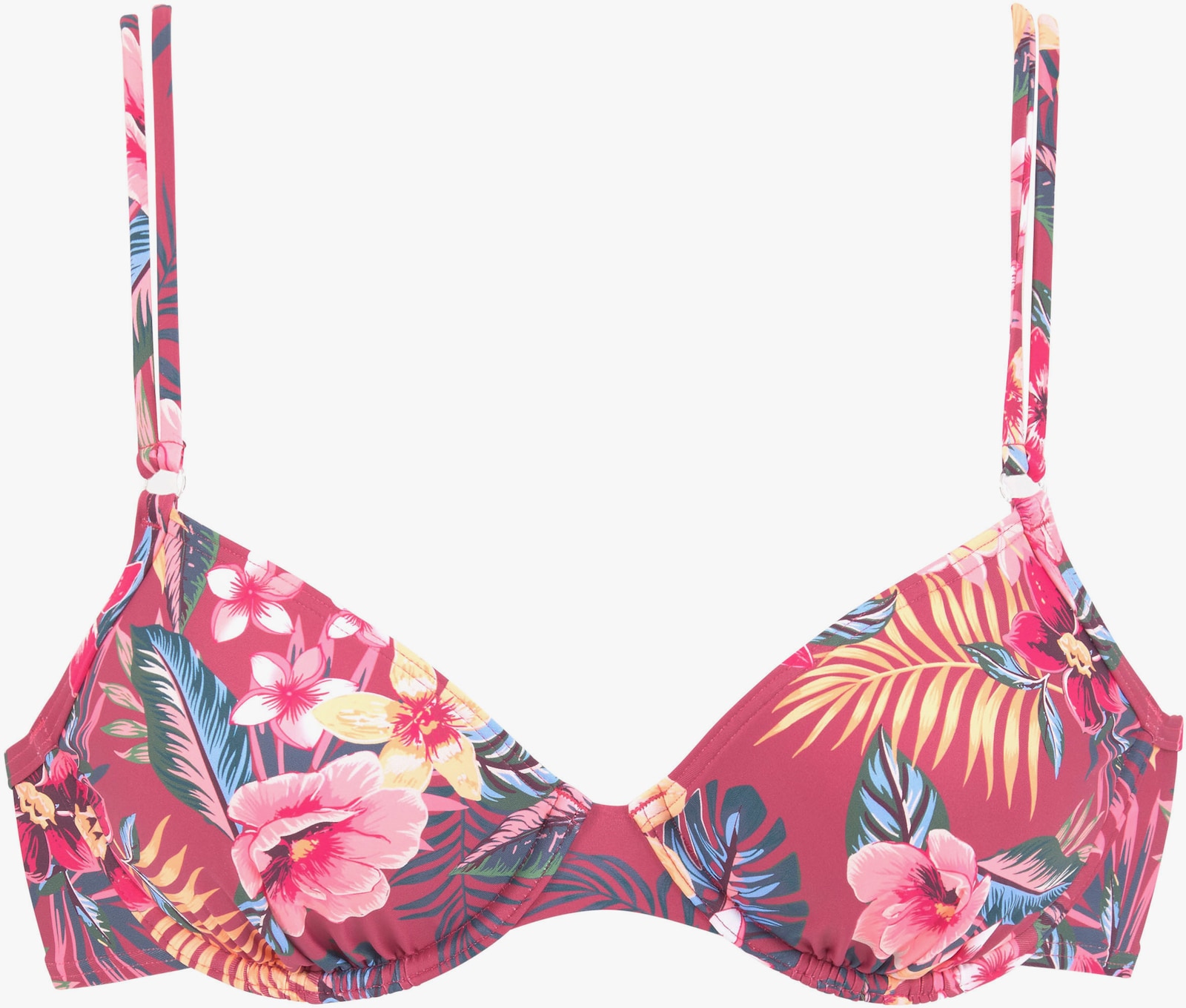 s.Oliver Bügel-Bikini-Top - rostrot-bedruckt