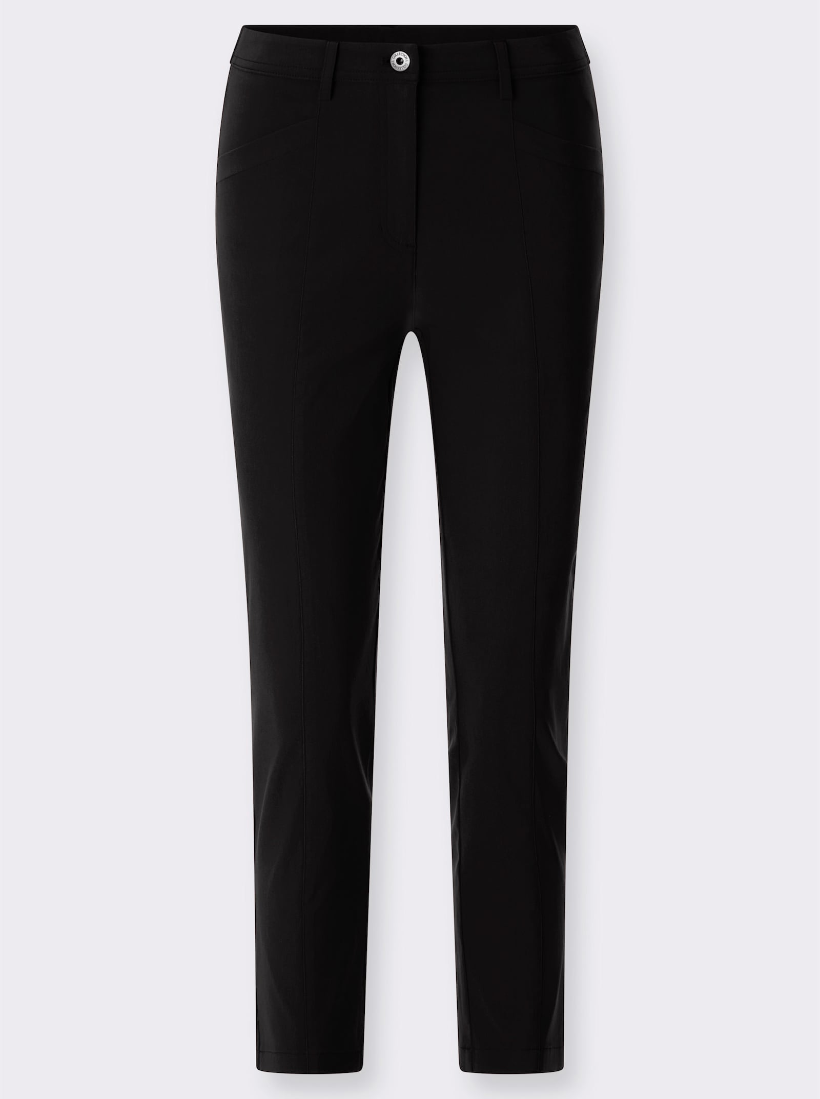 7/8-Hose mit rückwärtigem Dehnbund - schwarz