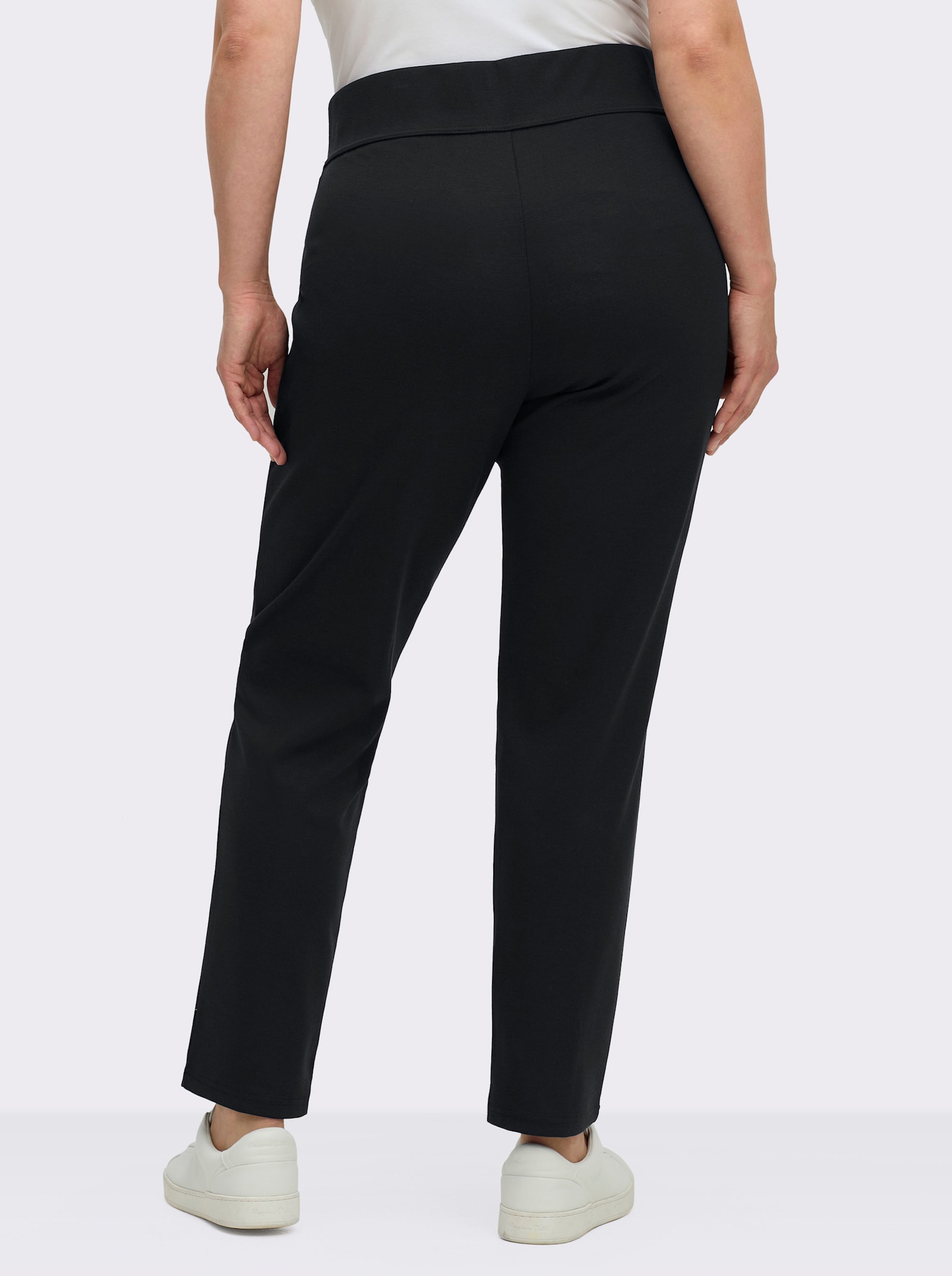 Schlupfhose in komfortabler Romanit-Qualität - schwarz