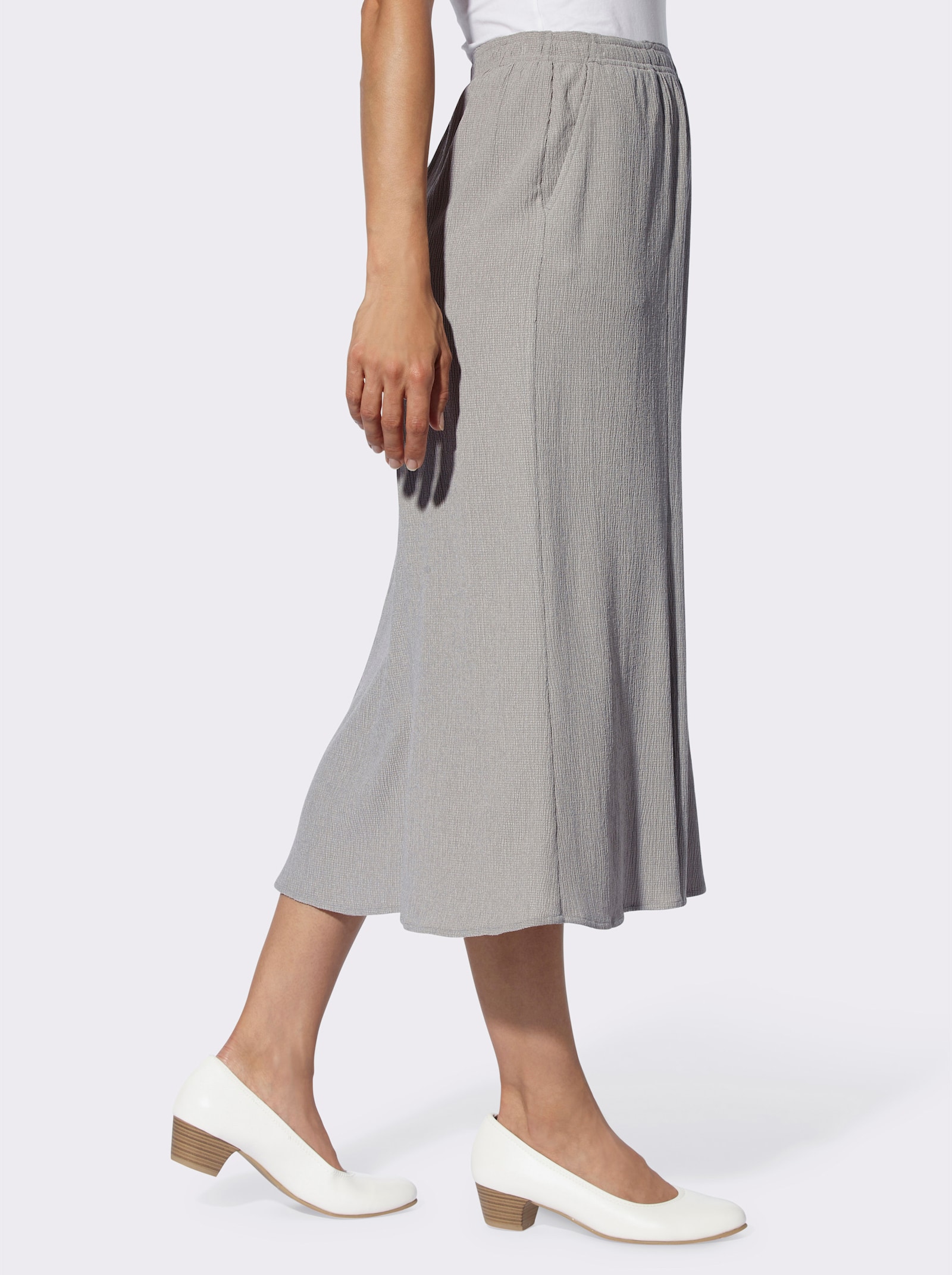 Comfortrok in kofferkwaliteit - steengrijs