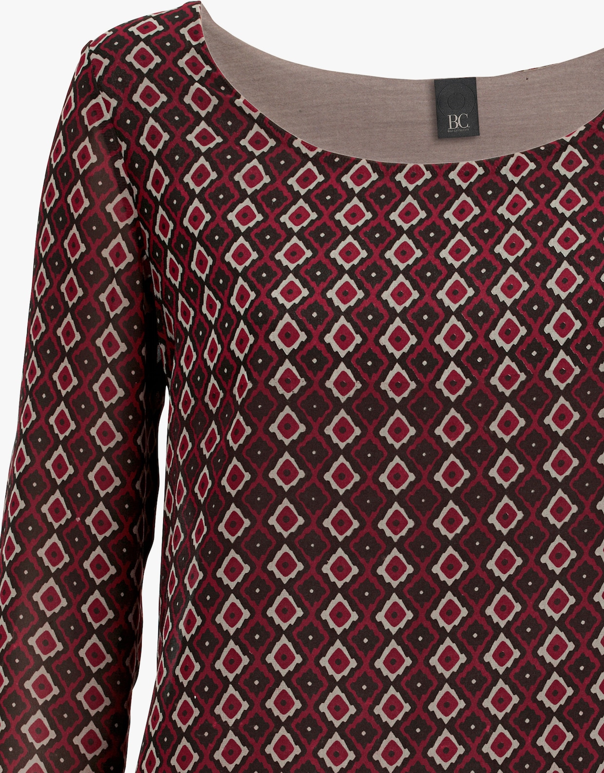 heine Tuniek met print - rood/zwart