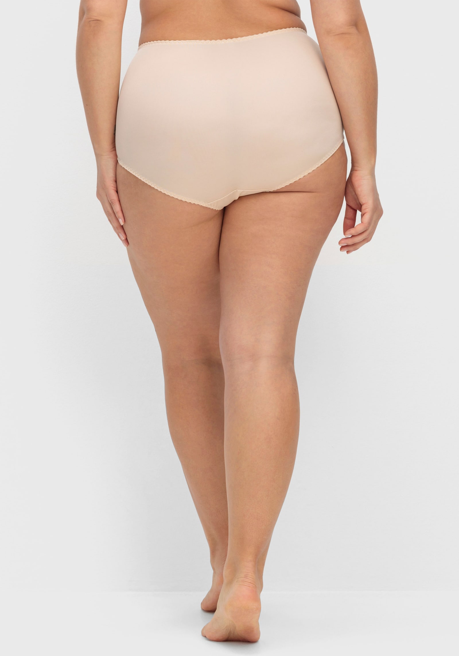 wäschepur Miederslip mit Spitzeneinsatz vorne - elfenbein