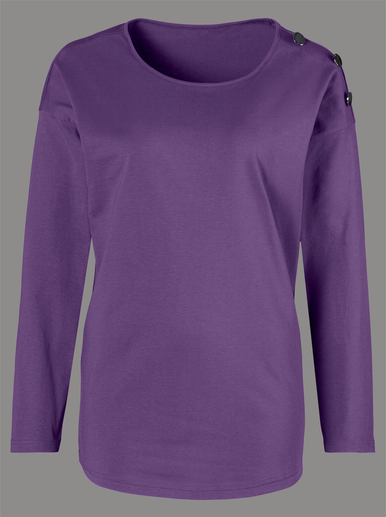 Tričko s dlhými rukávmi - fialová