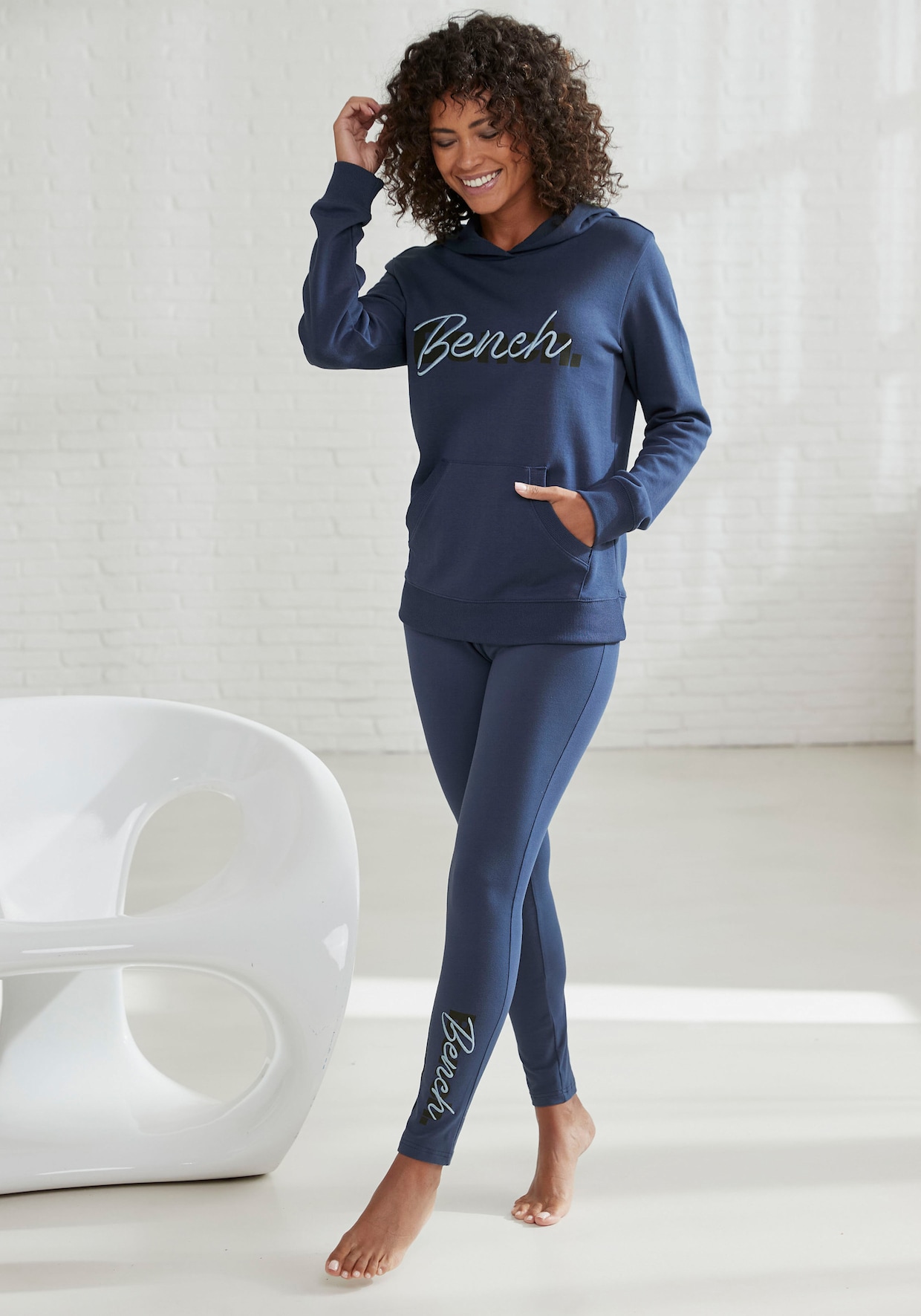 Sweatshirt met capuchon - navy