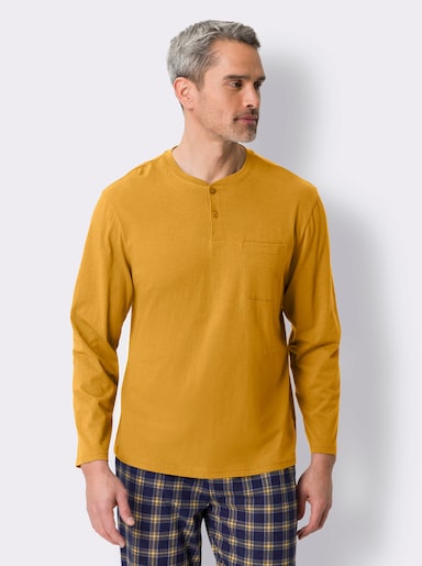 Schlafanzug-Shirt - ocker