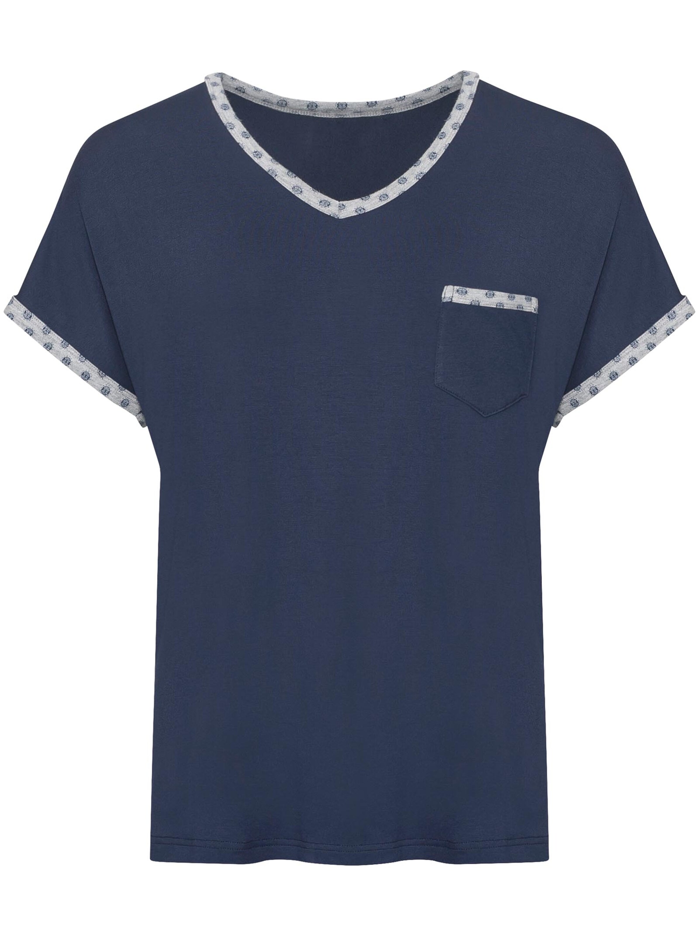 wäschepur Shorty - marine-grau-meliert