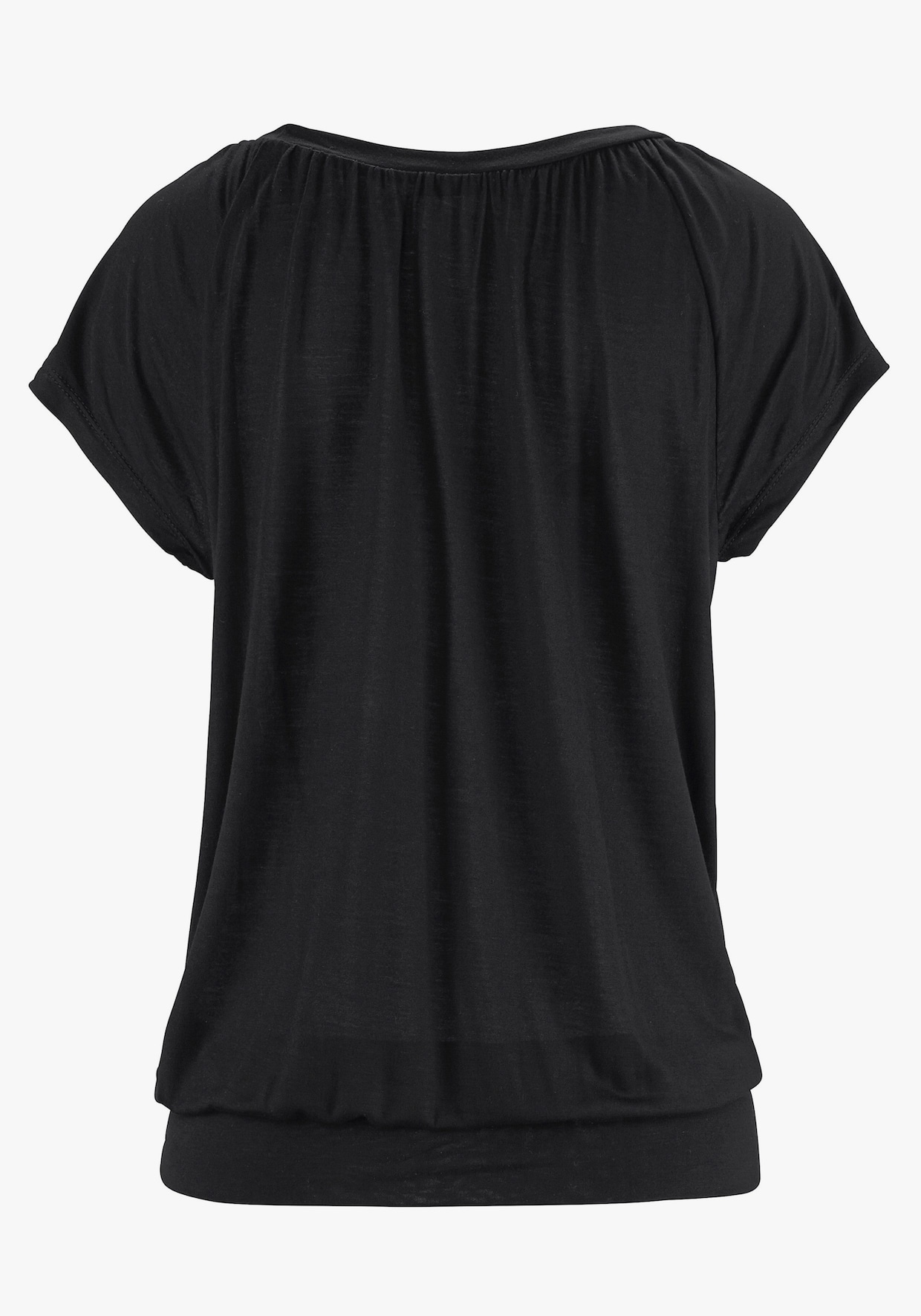 LASCANA T-shirt en V - noir